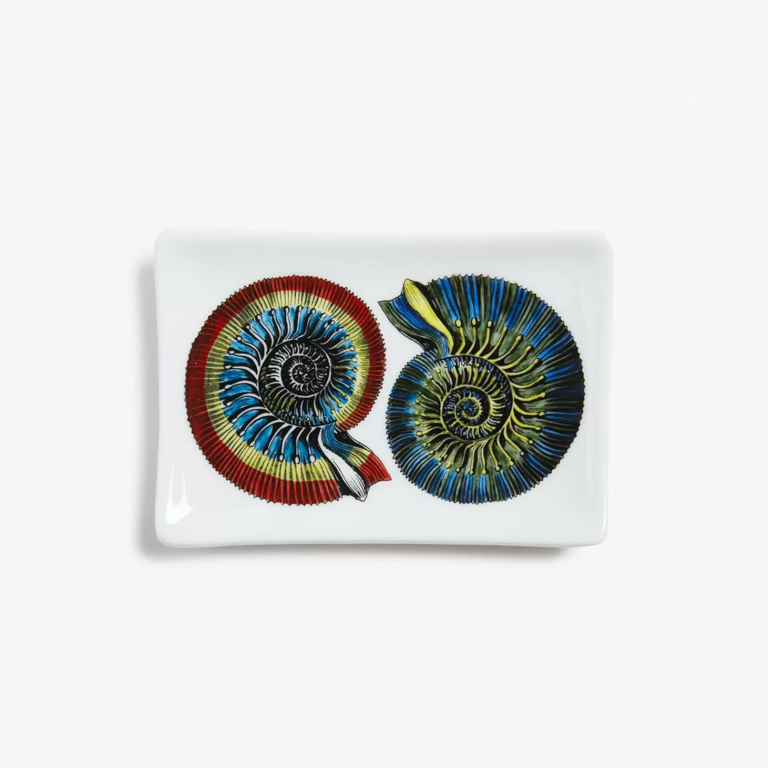 Design Ashtrays<Fornasetti Rectangular Ashtray Giro Di Conchiglie Multicolour