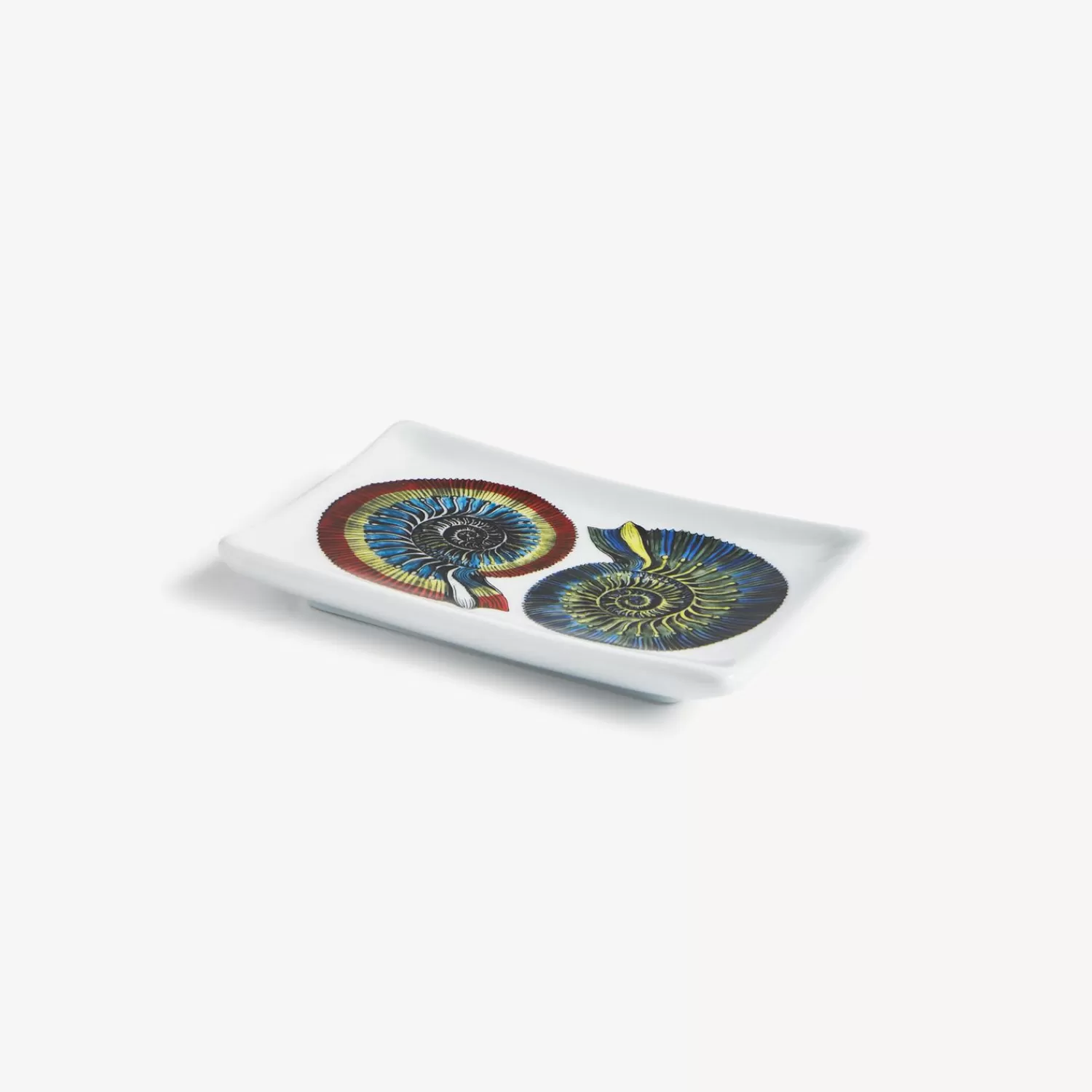 Design Ashtrays<Fornasetti Rectangular Ashtray Giro Di Conchiglie Multicolour
