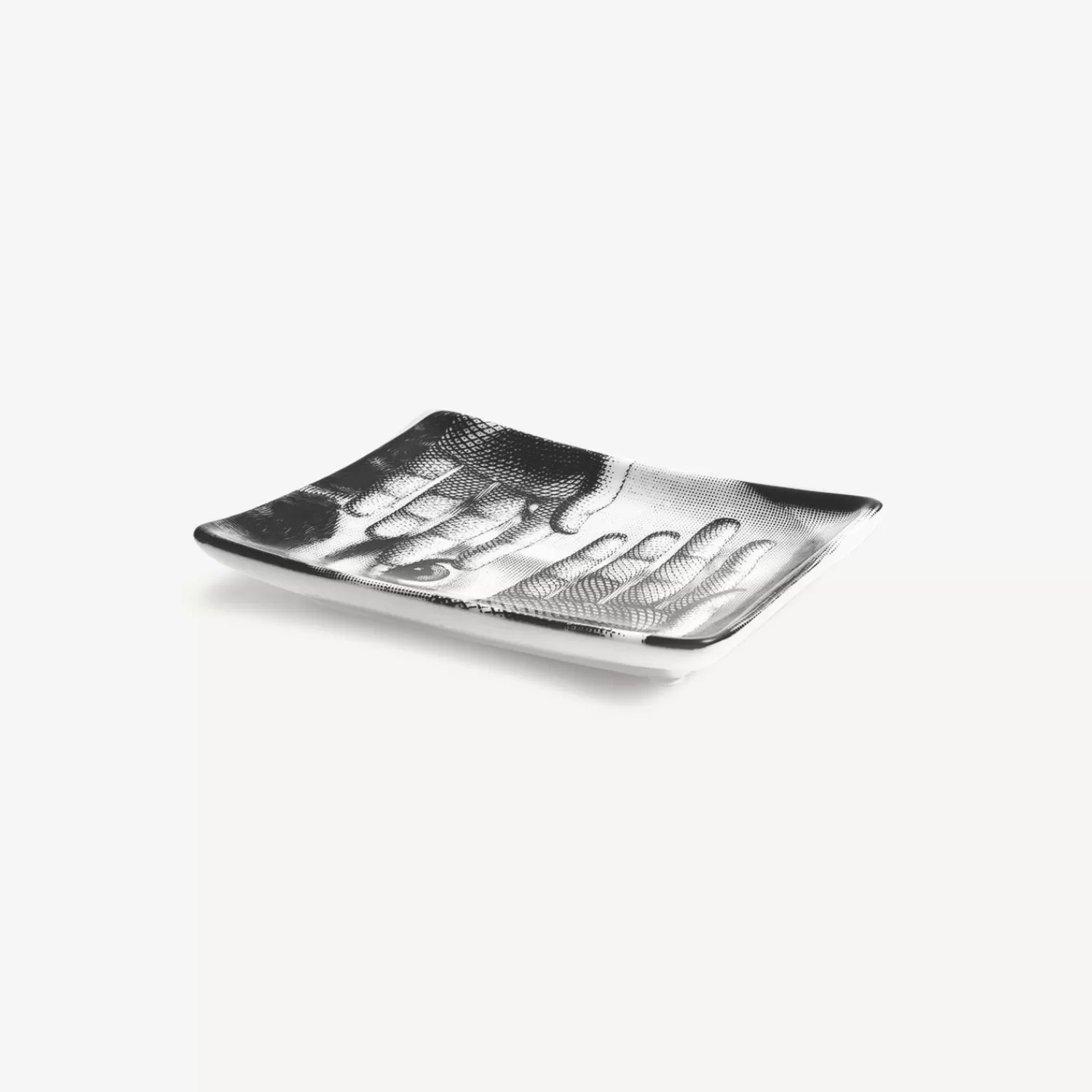 Design Ashtrays<Fornasetti Rectangular Ashtray Tema E Variazioni N.154 White/Black