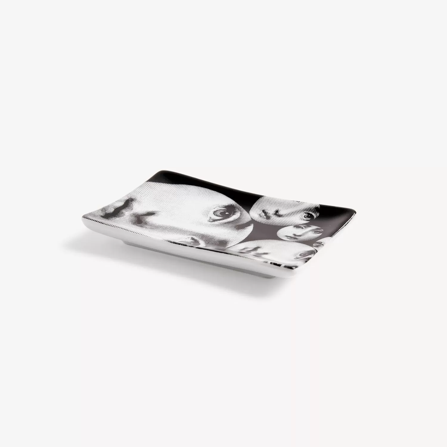 Design Ashtrays<Fornasetti Rectangular Ashtray Tema E Variazioni N.242 White/Black