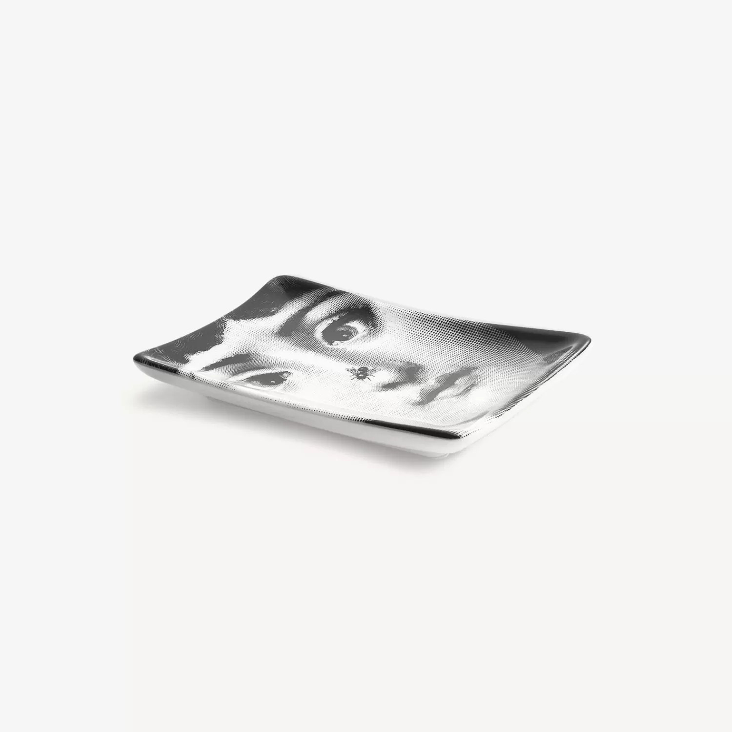 Design Ashtrays<Fornasetti Rectangular Ashtray Tema E Variazioni N.363 White/Black