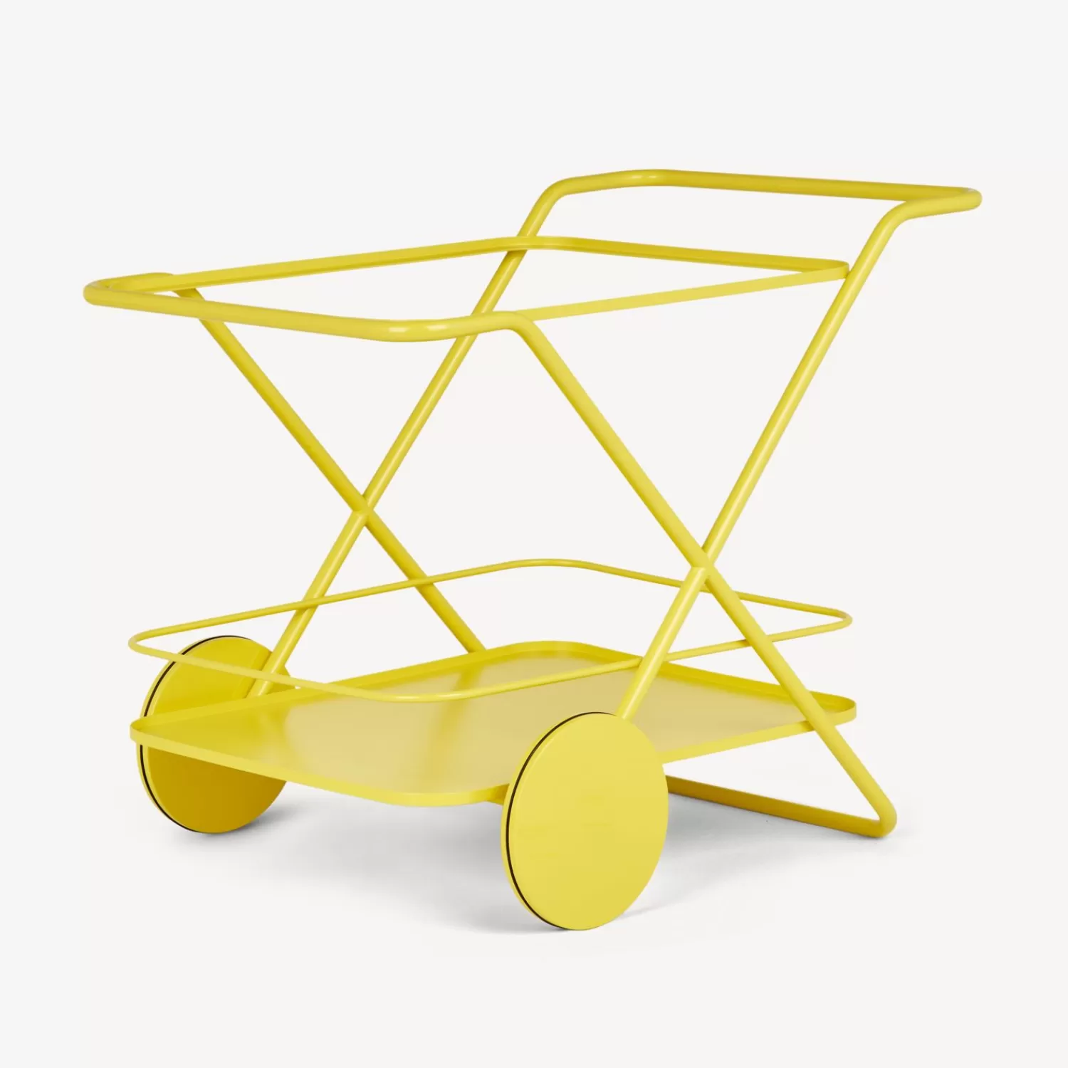 Food Trolley<Fornasetti Rectangular Food Trolley Yellow