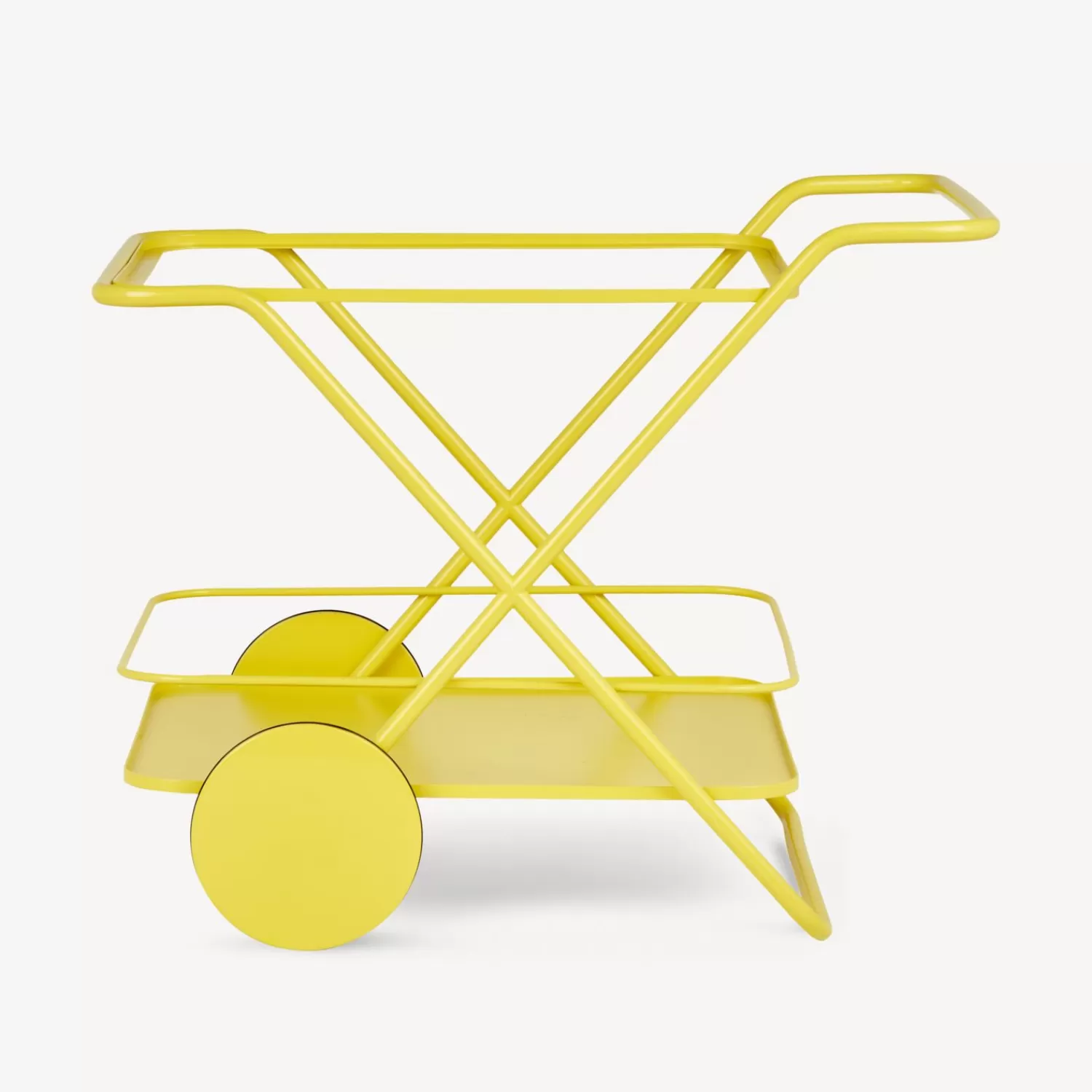 Food Trolley<Fornasetti Rectangular Food Trolley Yellow