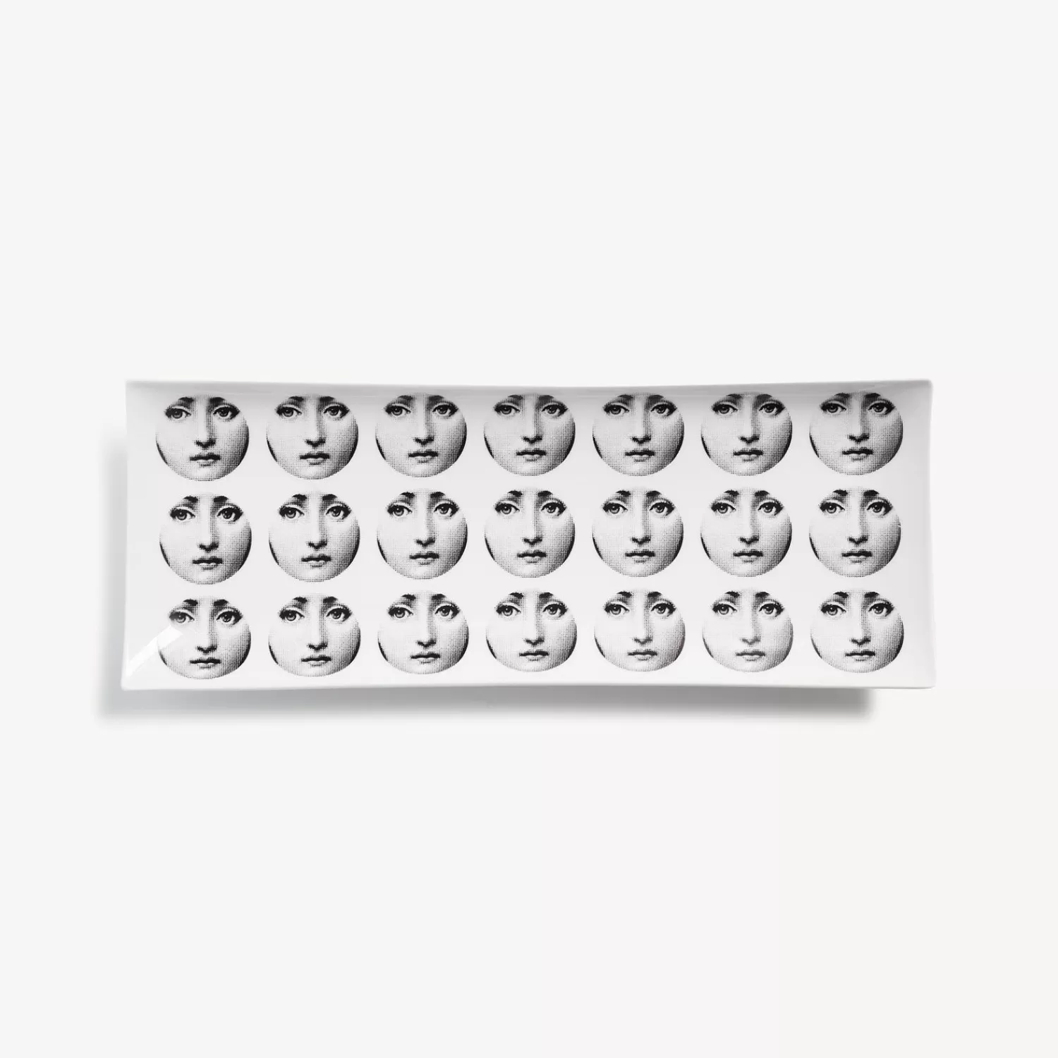 Decorative Trays<Fornasetti Rectangular Tray Tema E Variazioni N.197 White/Black