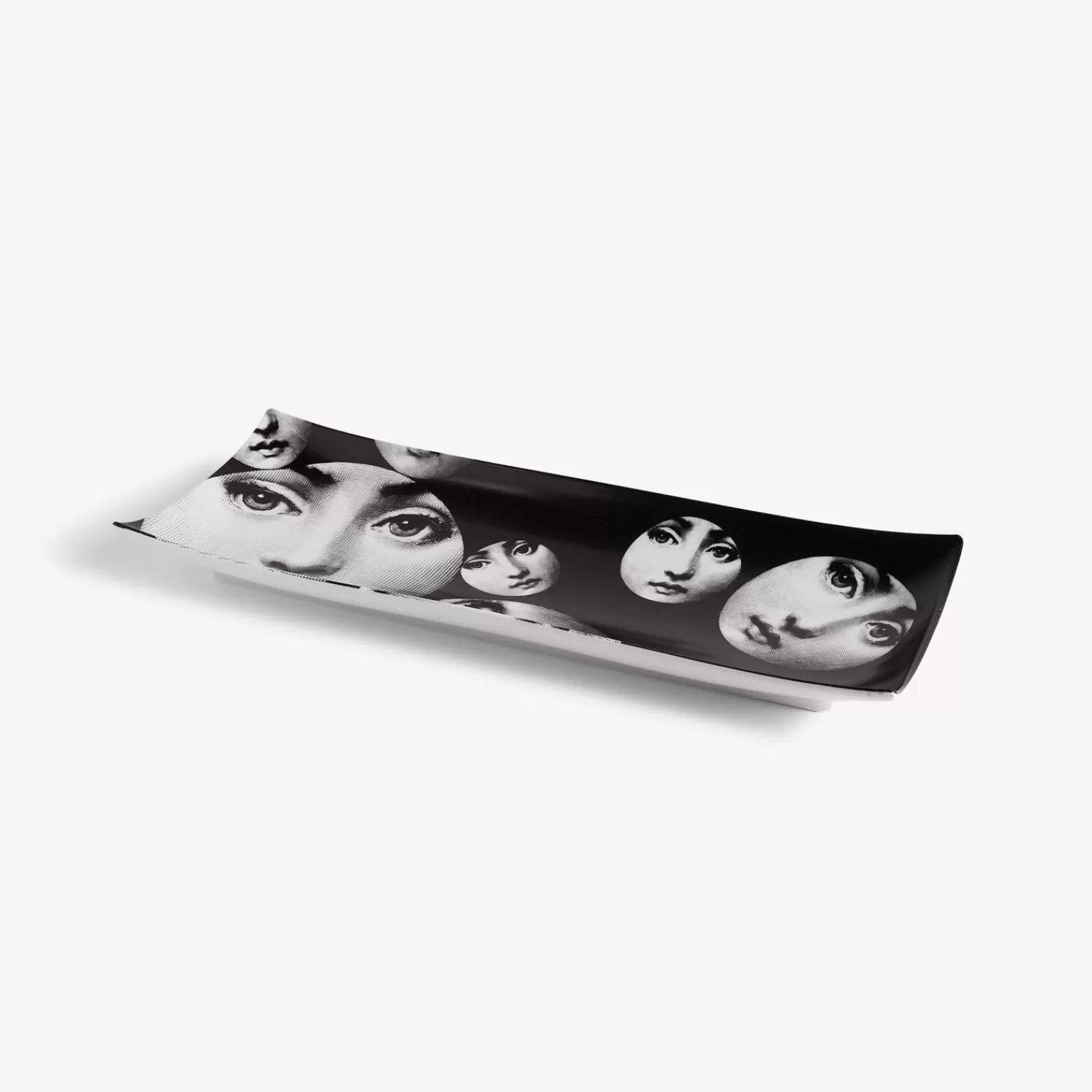 Decorative Trays<Fornasetti Rectangular Tray Tema E Variazioni N.242 White/Black
