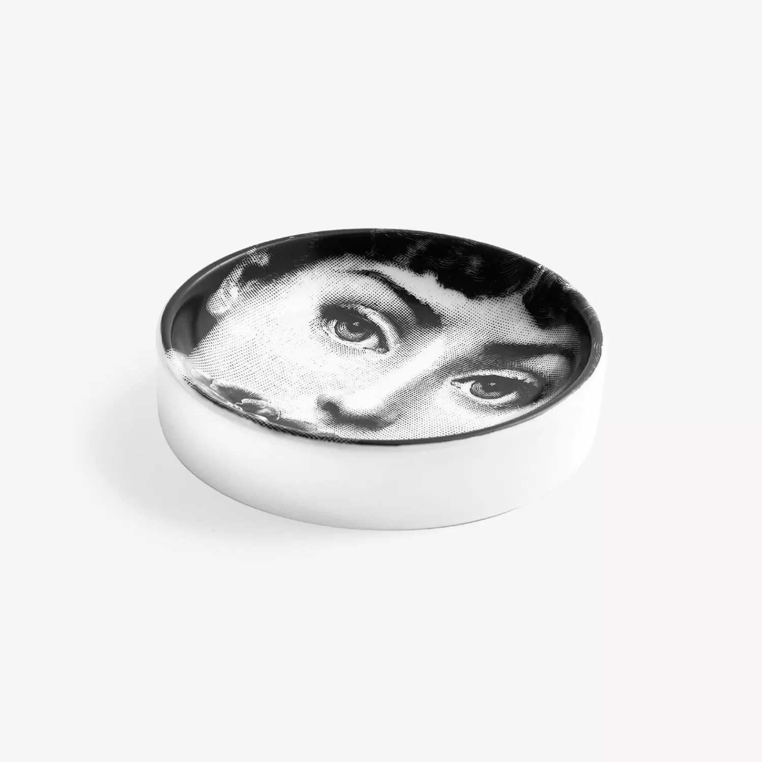 Design Ashtrays<Fornasetti Round Ashtray Tema E Variazioni N.137 White/Black