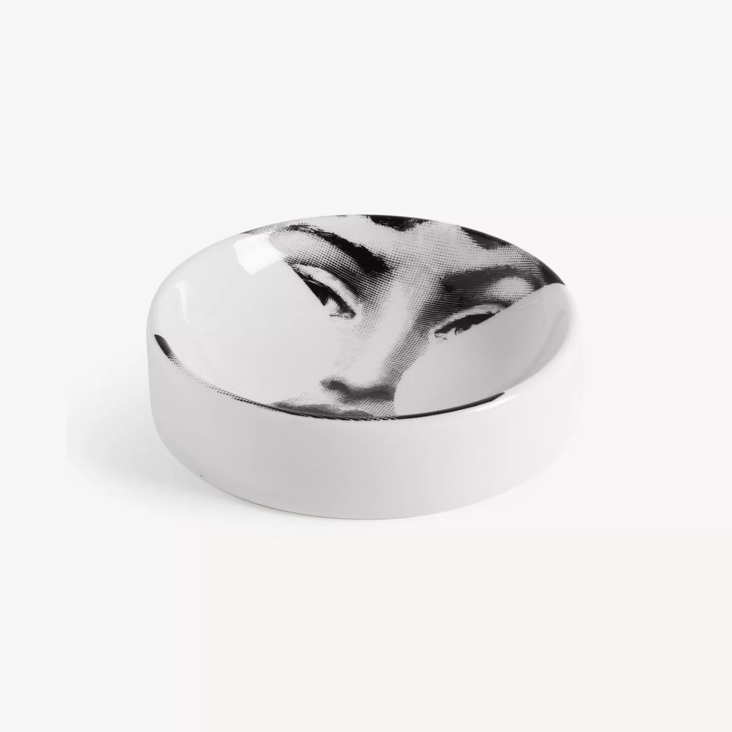 Design Ashtrays<Fornasetti Round Ashtray Tema E Variazioni N.149 White/Black