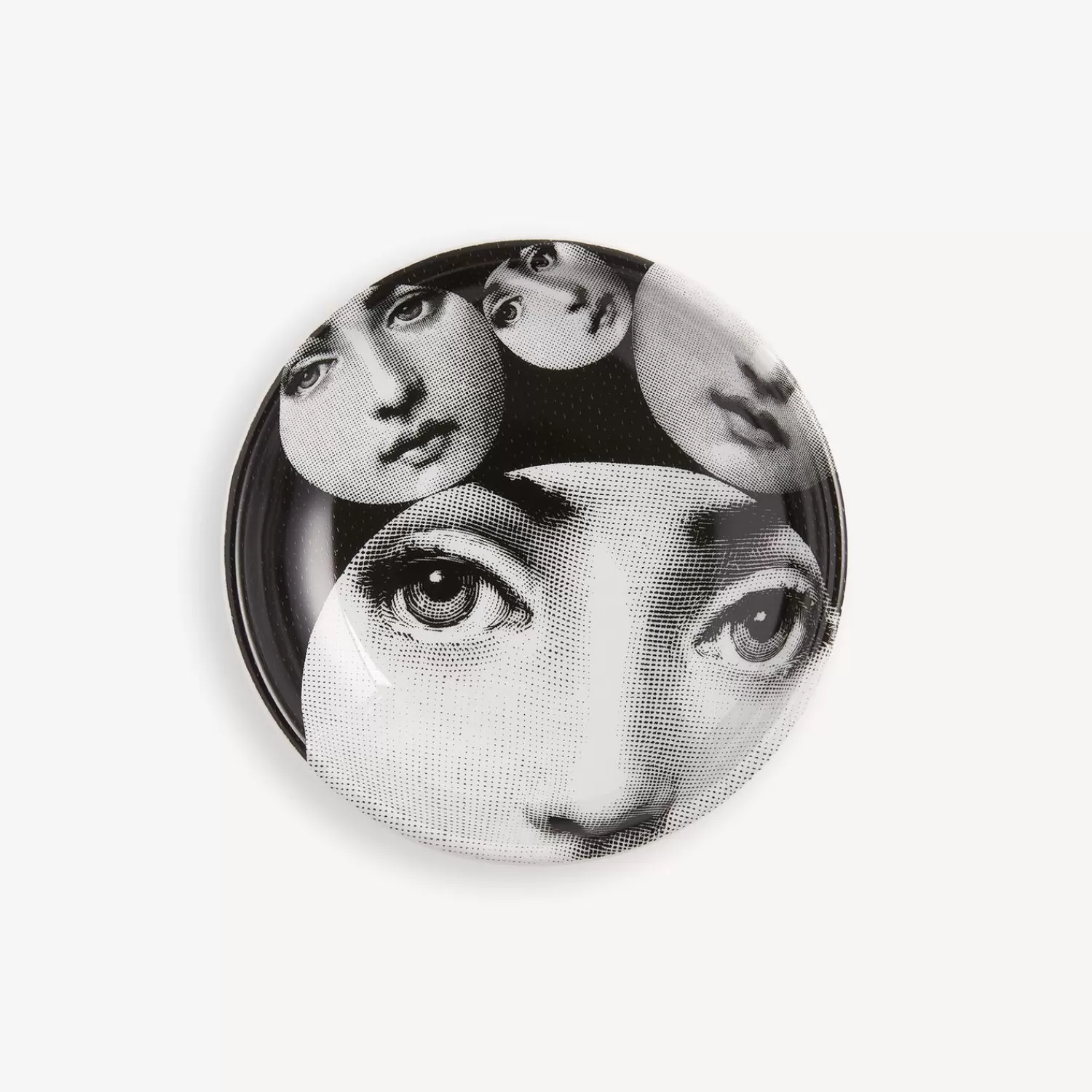 Design Ashtrays<Fornasetti Round Ashtray Tema E Variazioni N.242 White/Black