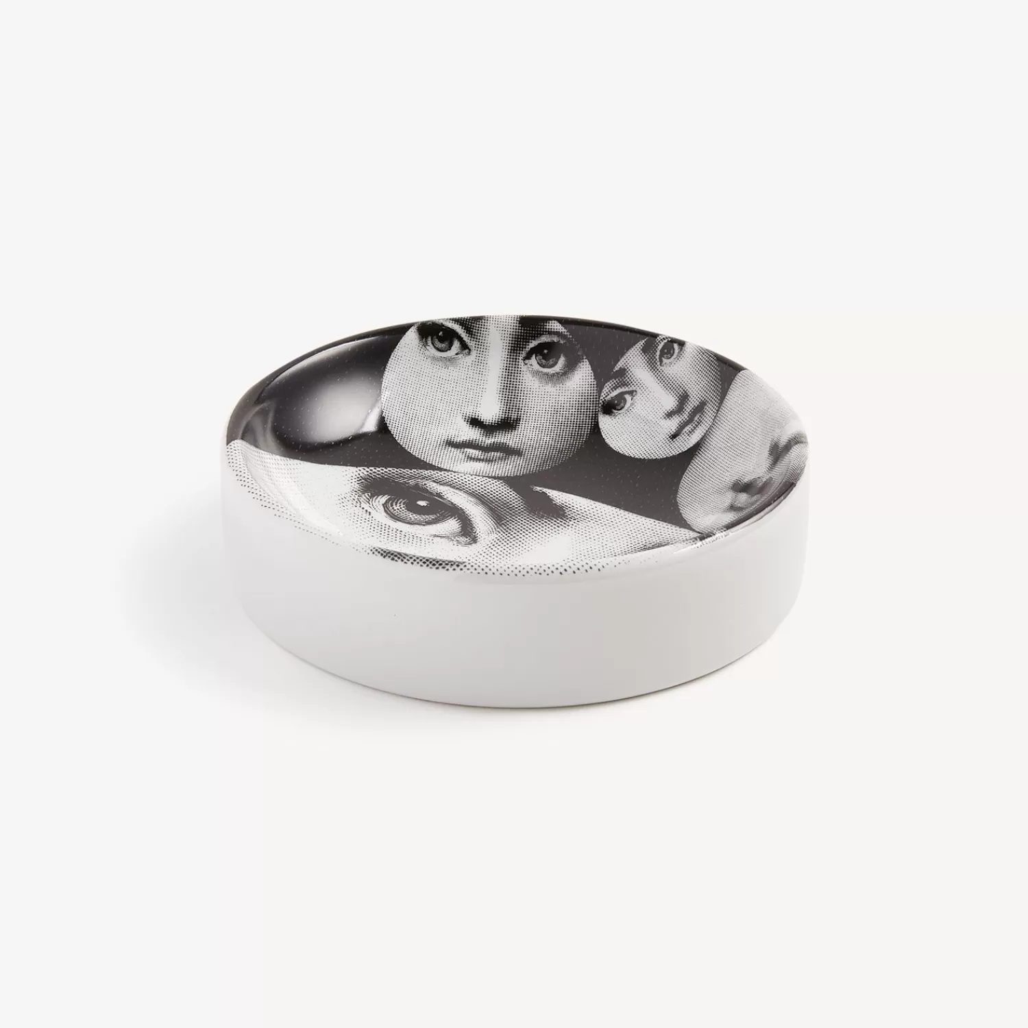 Design Ashtrays<Fornasetti Round Ashtray Tema E Variazioni N.242 White/Black