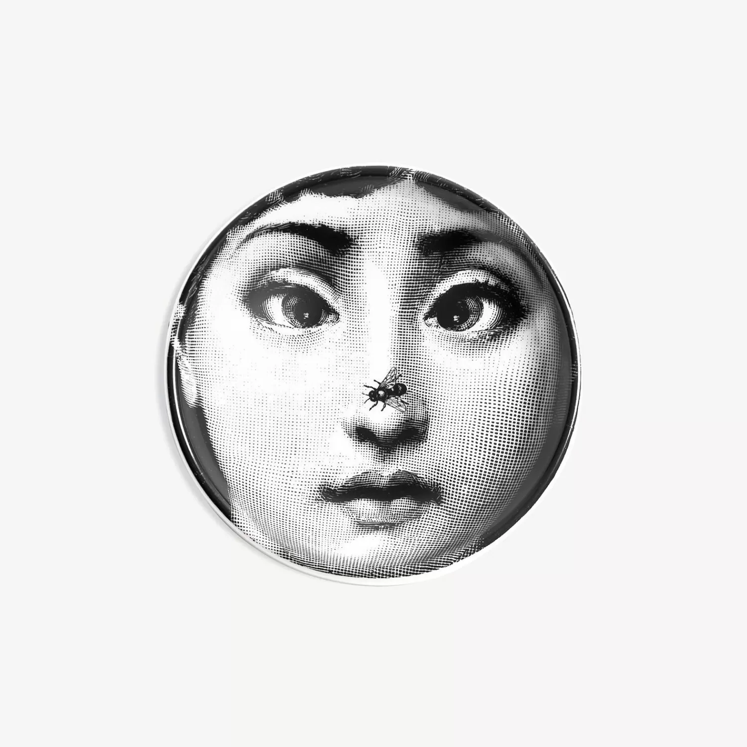 Design Ashtrays<Fornasetti Round Ashtray Tema E Variazioni N.363 White/Black