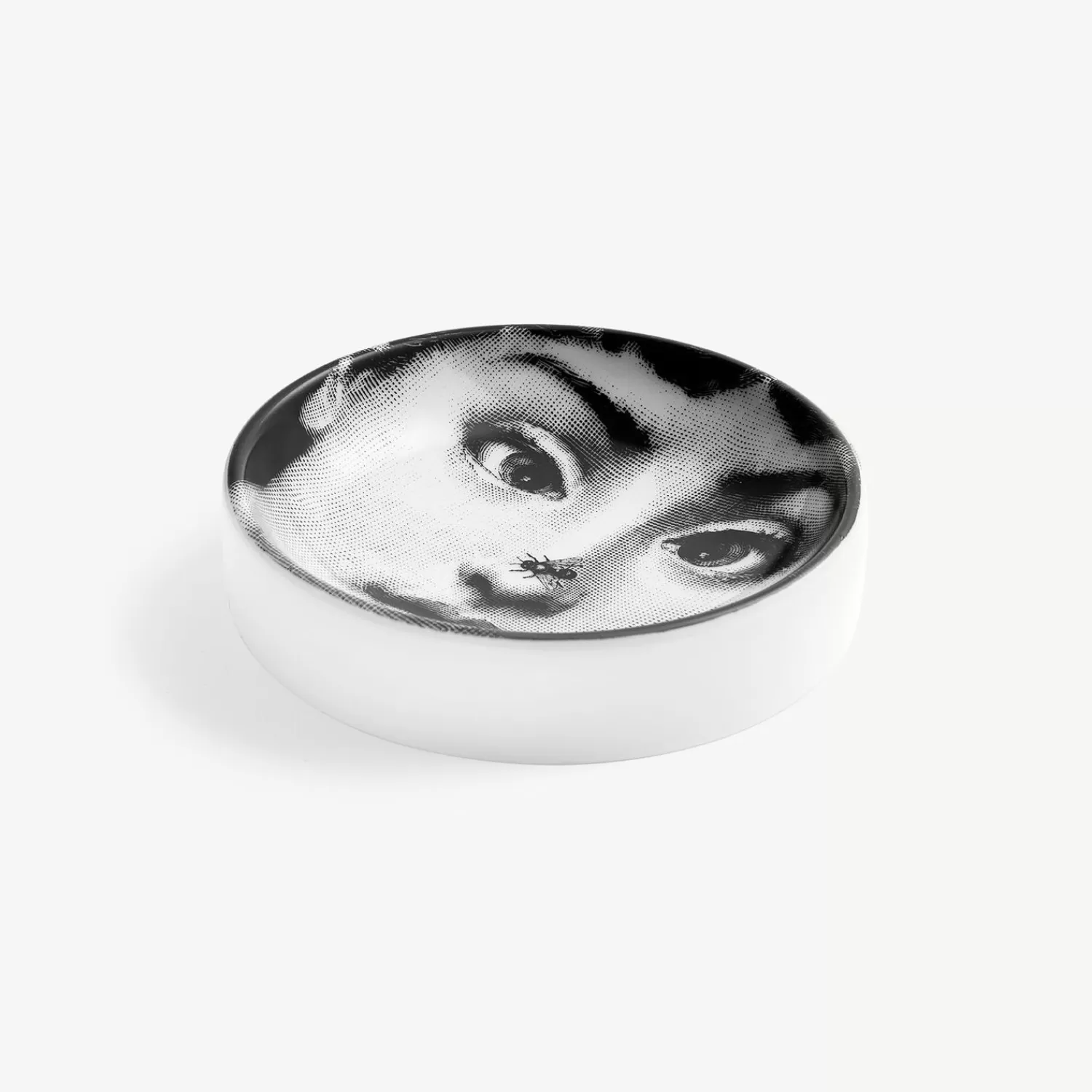 Design Ashtrays<Fornasetti Round Ashtray Tema E Variazioni N.363 White/Black