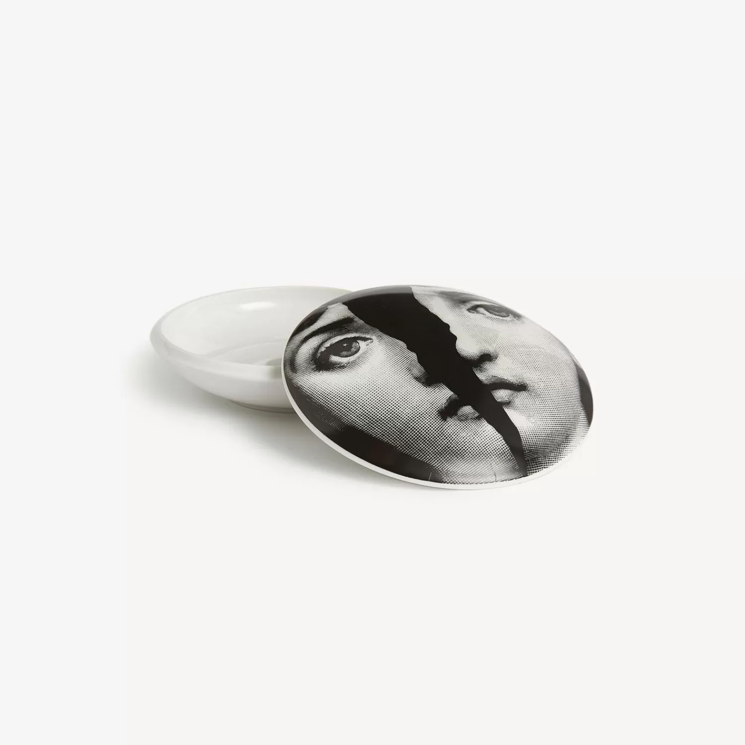 Small Containers<Fornasetti Round Box Tema E Variazioni N.10 White/Black