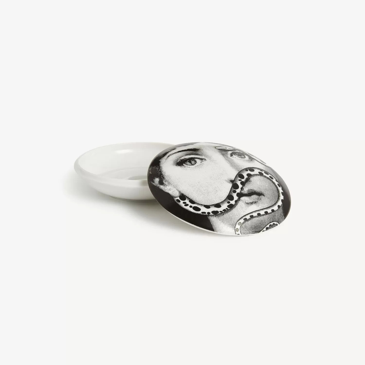 Small Containers<Fornasetti Round Box Tema E Variazioni N.383 White/Black