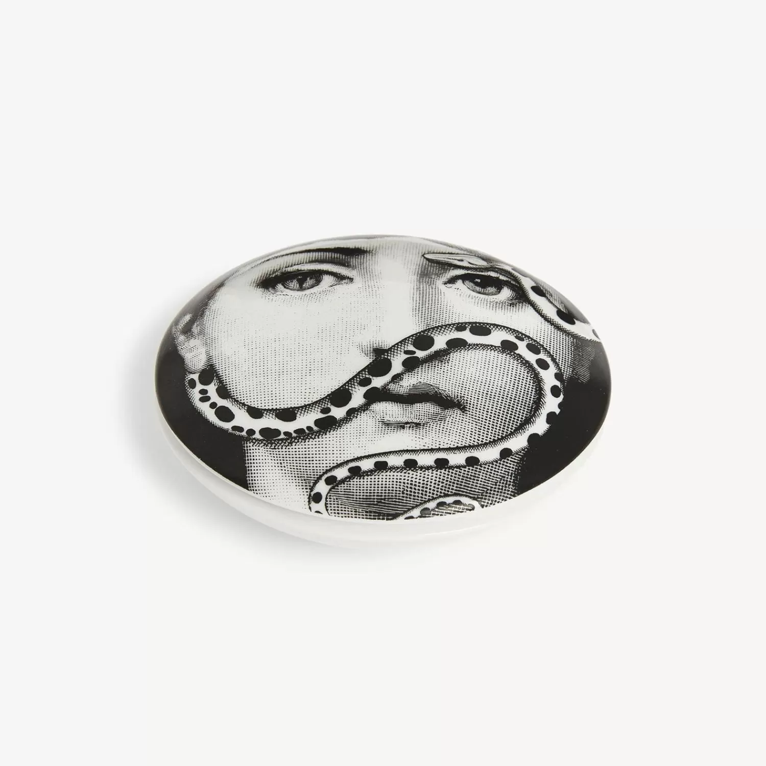 Small Containers<Fornasetti Round Box Tema E Variazioni N.383 White/Black