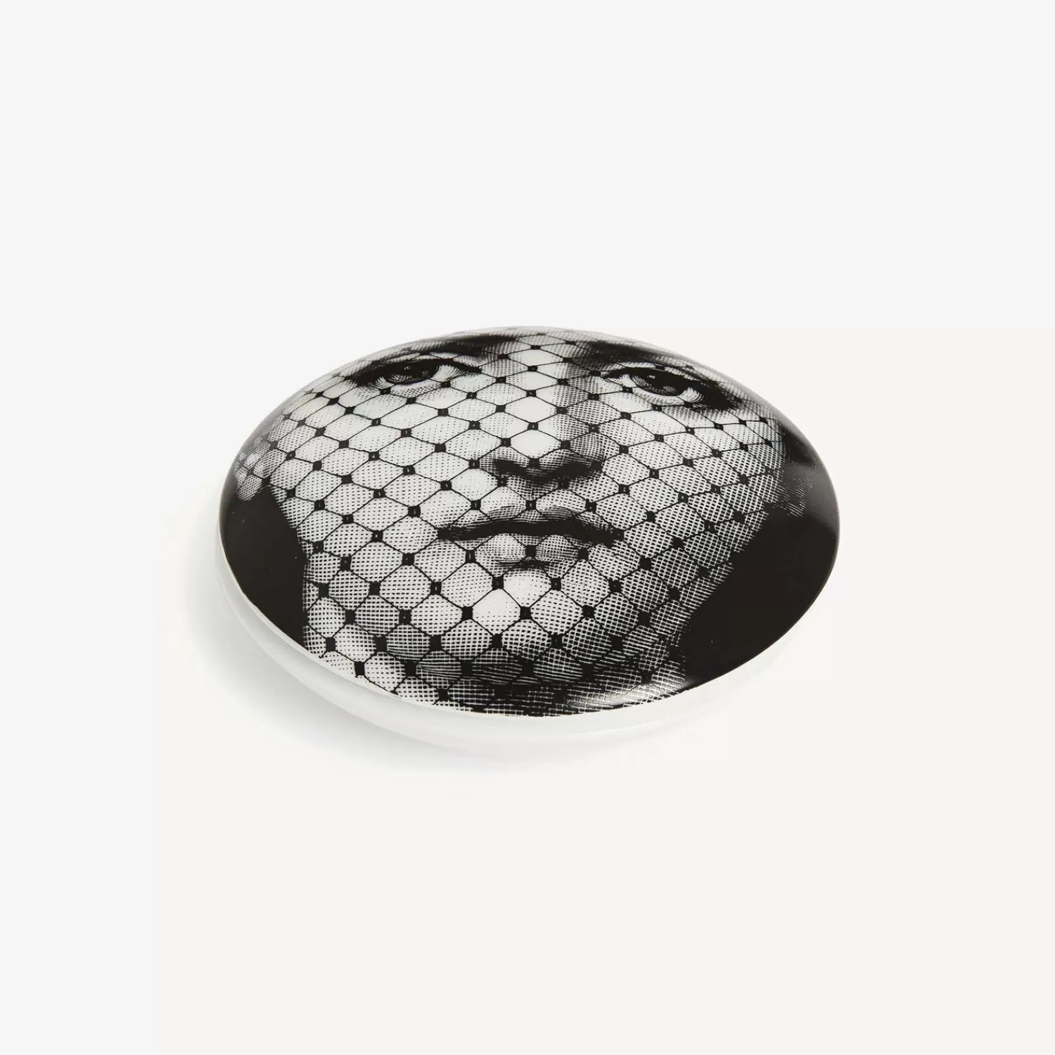 Small Containers<Fornasetti Round Box Tema E Variazioni N.78 White/Black