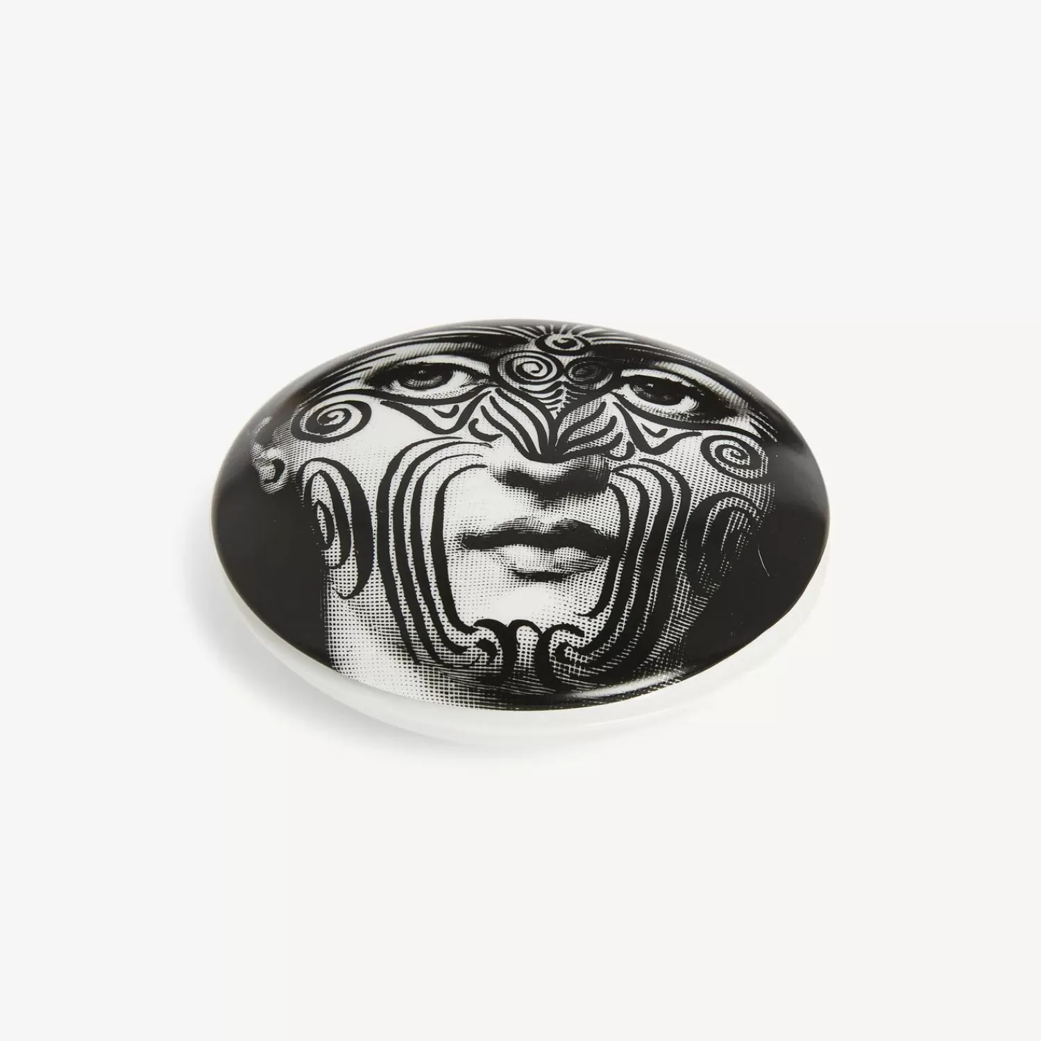 Small Containers<Fornasetti Round Box Tema E Variazioni N.9 White/Black