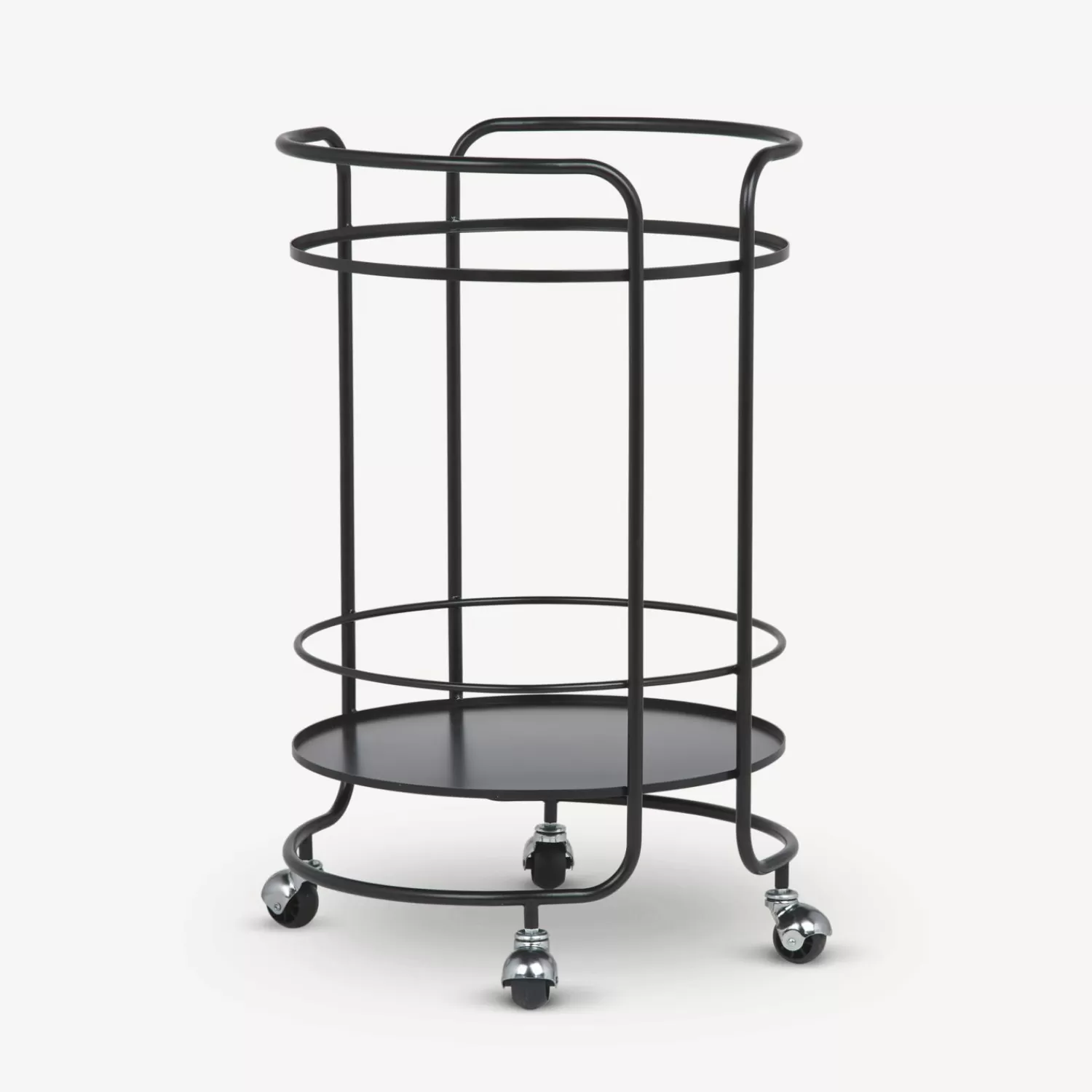 Food Trolley<Fornasetti Round Food Trolley Black