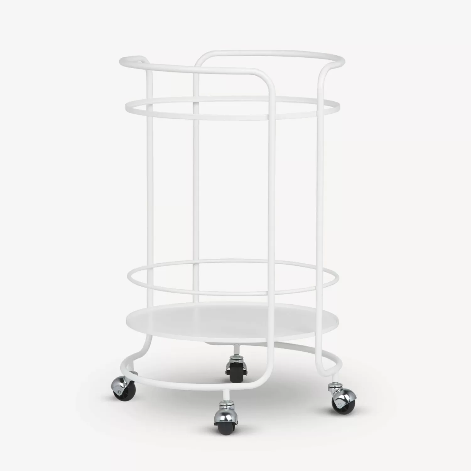 Food Trolley<Fornasetti Round Food Trolley White