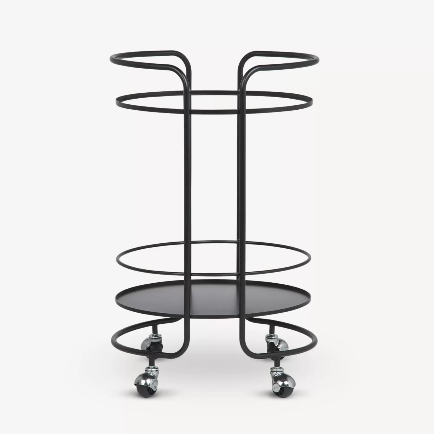 Food Trolley<Fornasetti Round Food Trolley Black