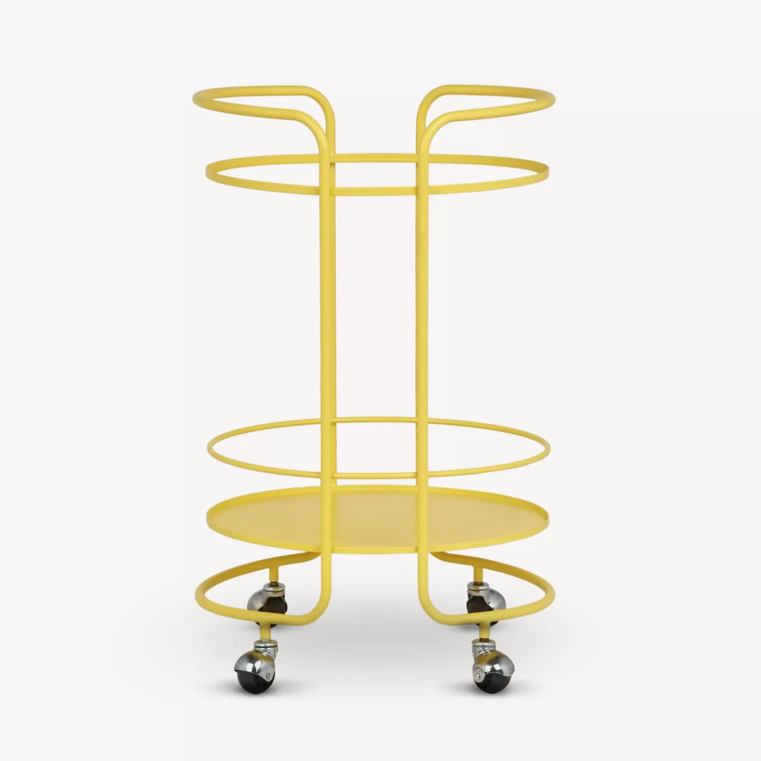 Food Trolley<Fornasetti Round Food Trolley Yellow