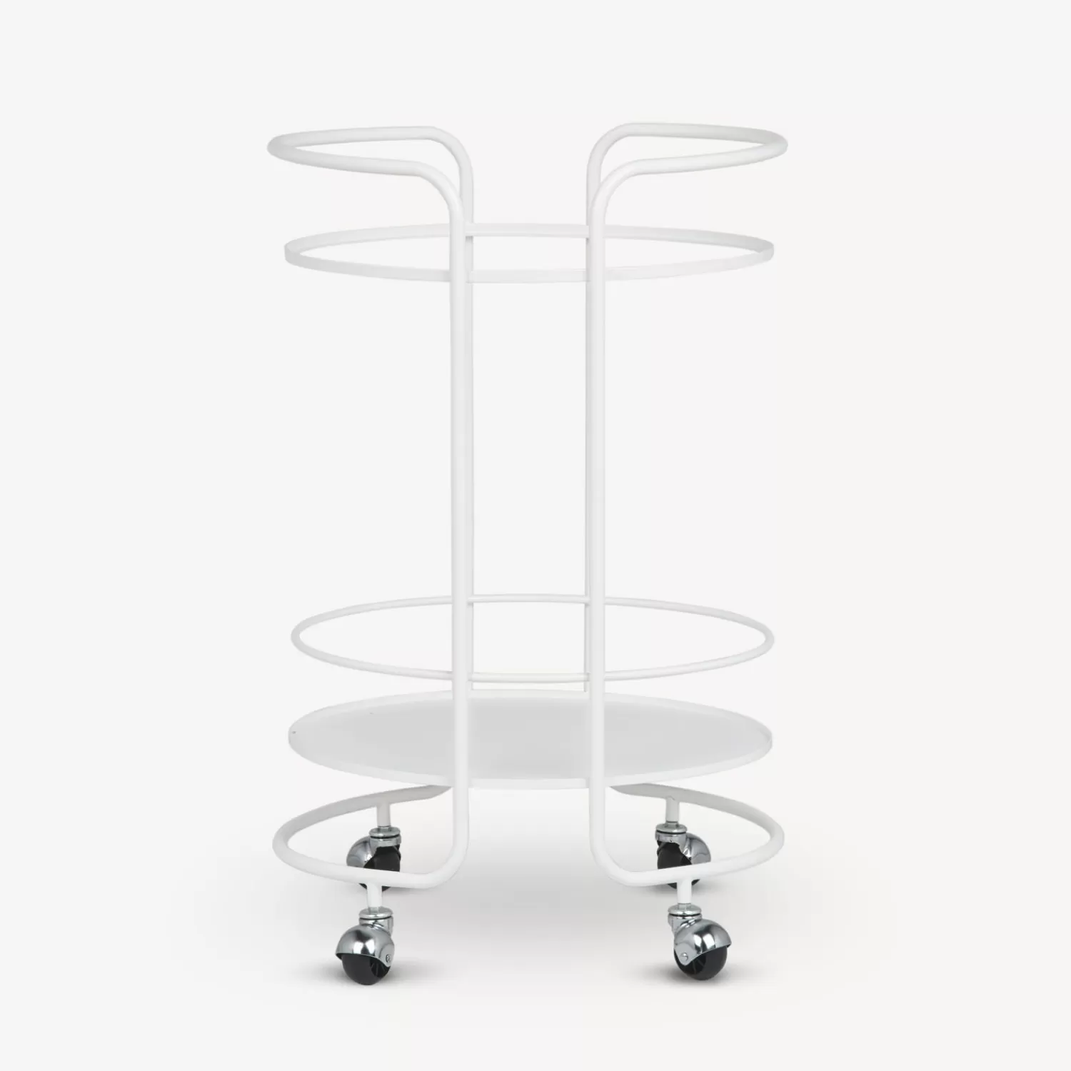 Food Trolley<Fornasetti Round Food Trolley White