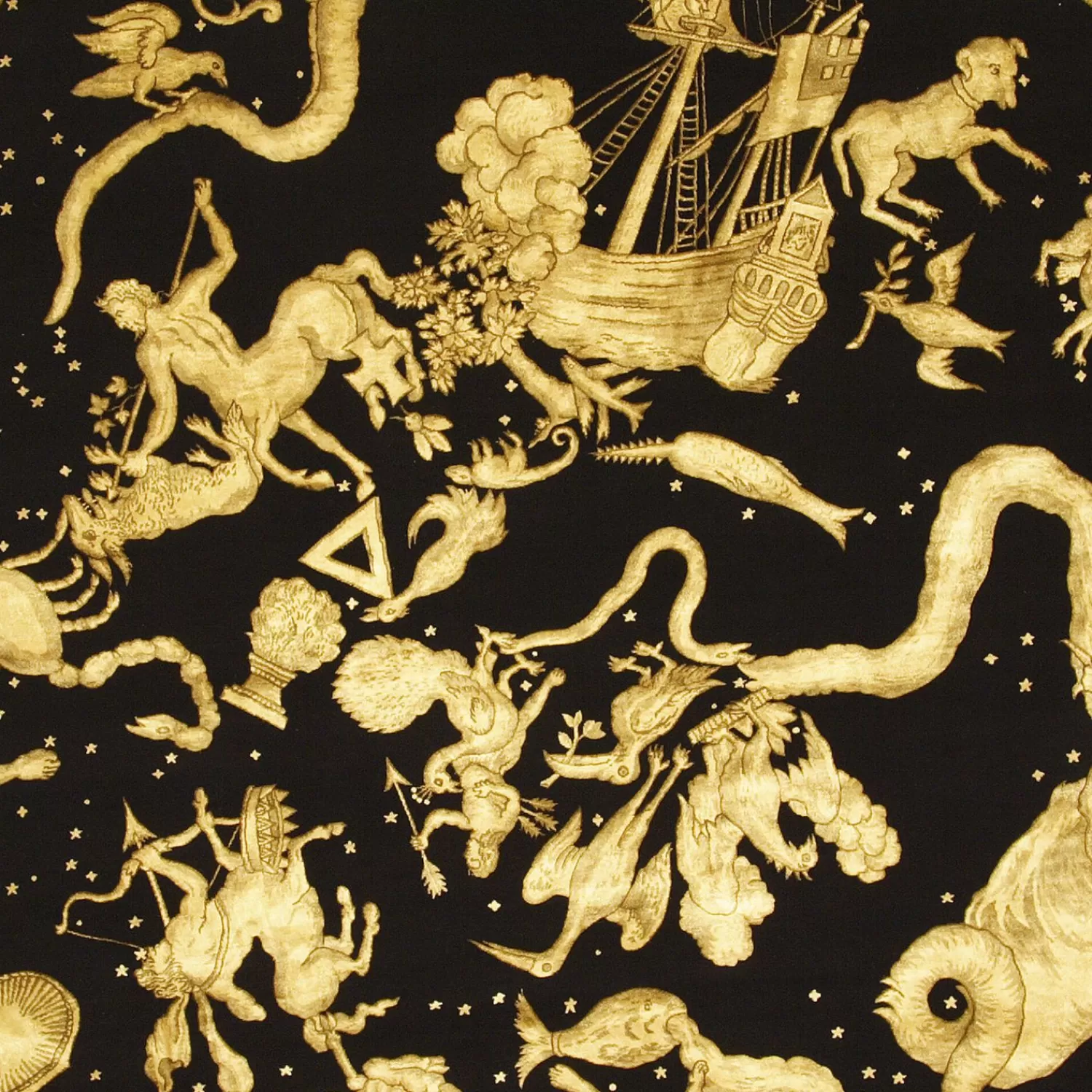 Design Rugs<Fornasetti Rug Emisfero Orientale Black/Gold