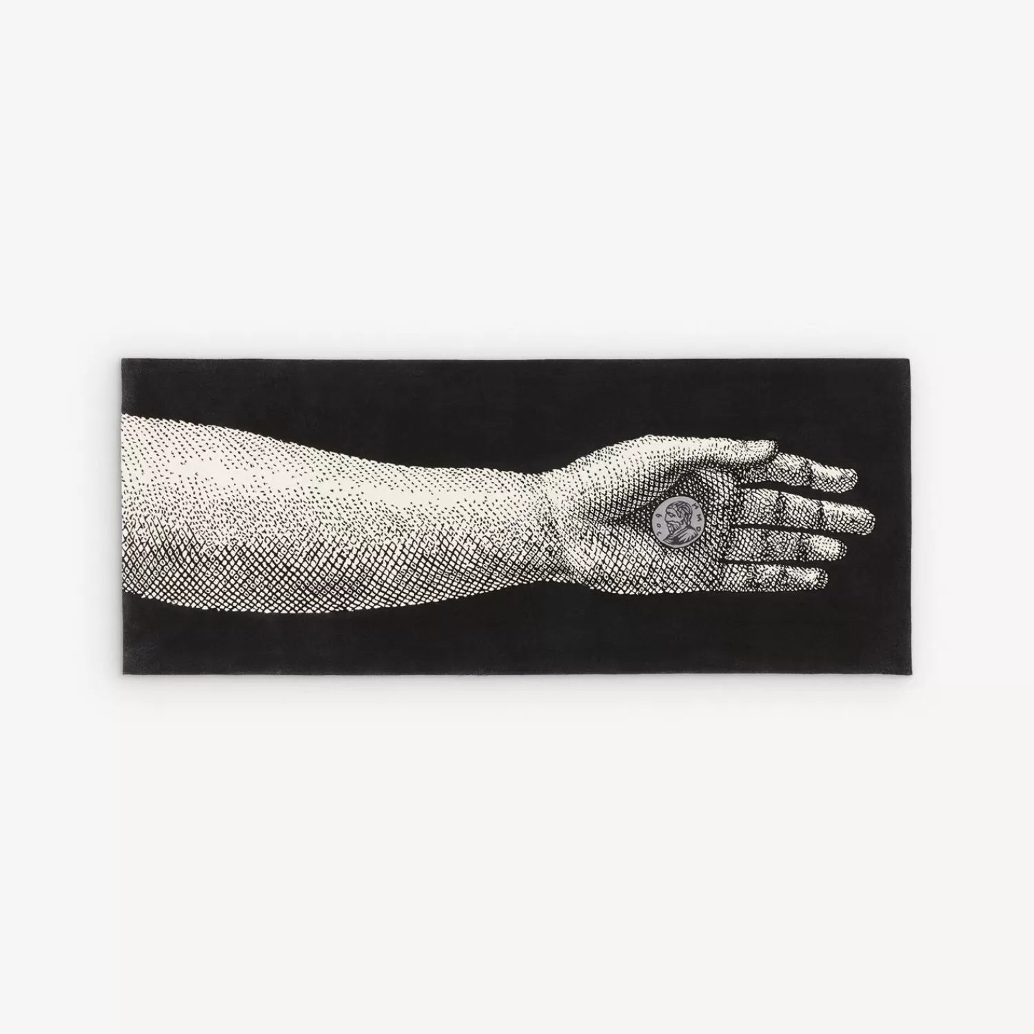 Design Rugs<Fornasetti Rug Moneta White/Black