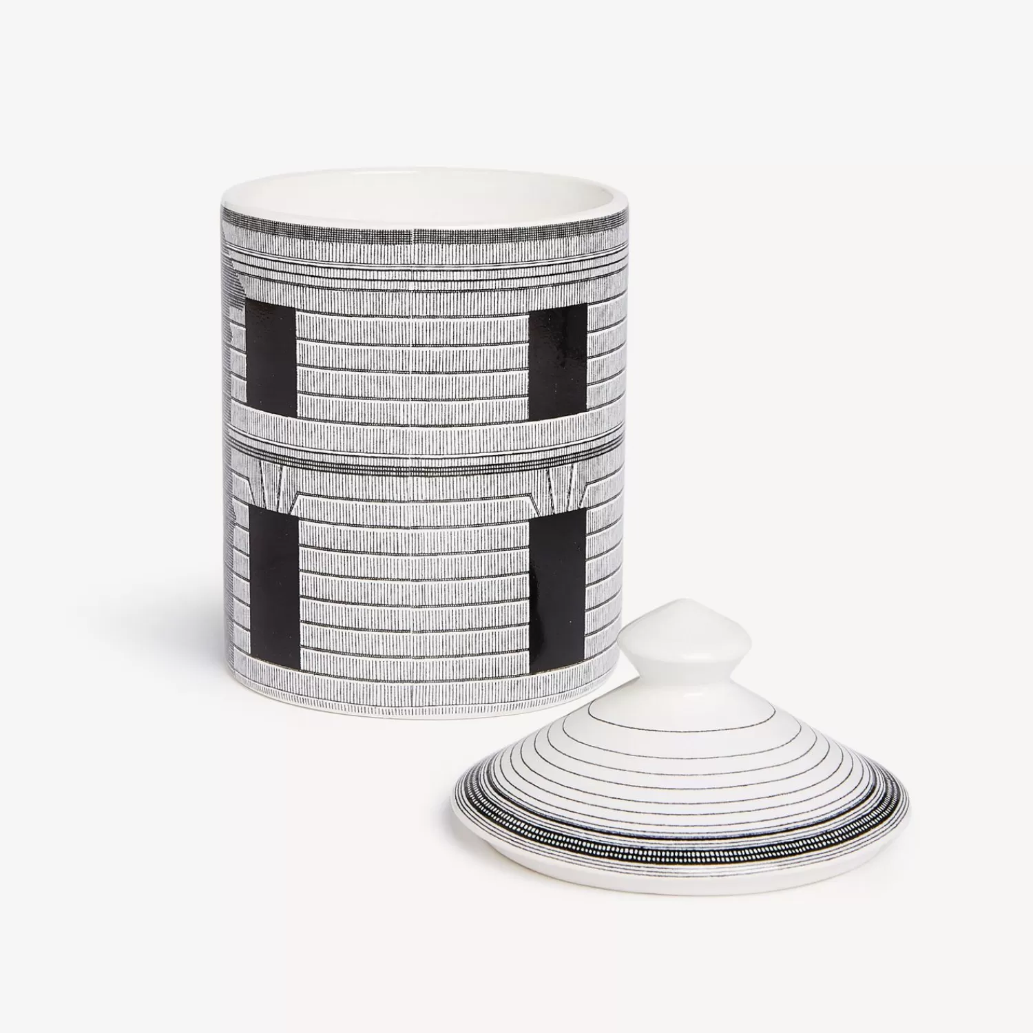 Scented Candles<Fornasetti Se Poi Scented Candle - Architettura Decor - Immaginazione Fragrance White/Black