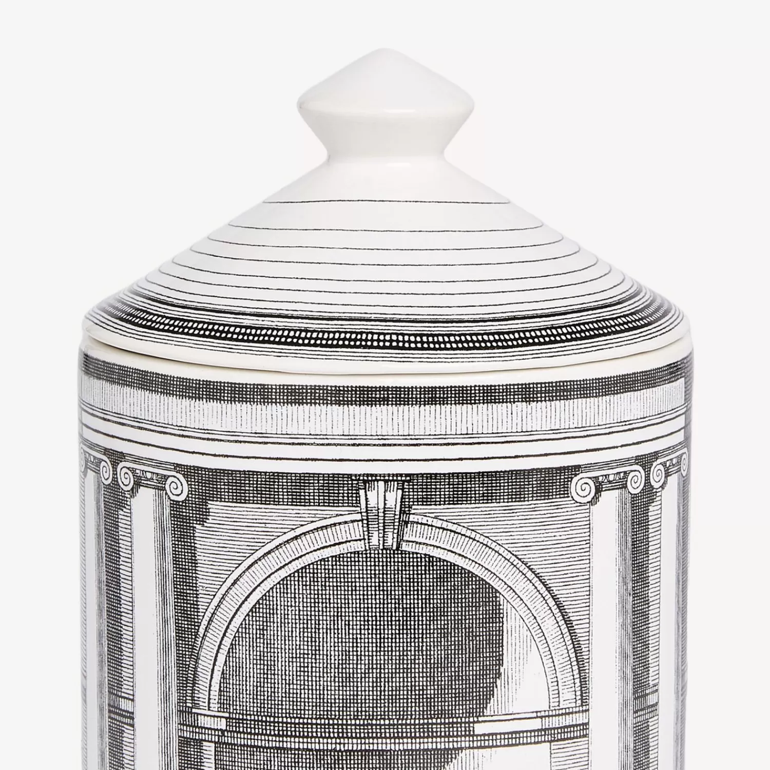 Scented Candles<Fornasetti Se Poi Scented Candle - Architettura Decor - Immaginazione Fragrance White/Black