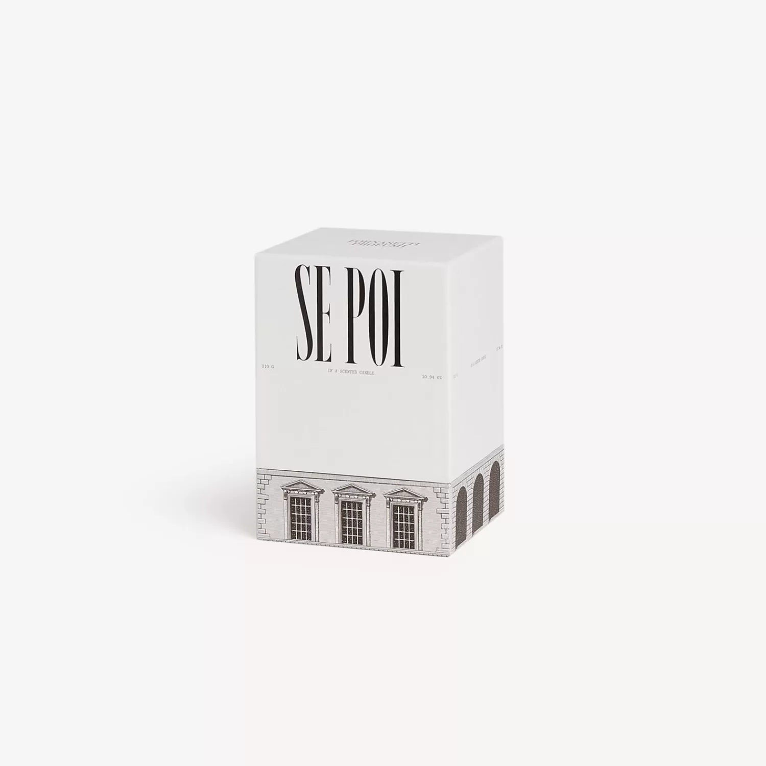 Scented Candles<Fornasetti Se Poi Scented Candle - Architettura Decor - Immaginazione Fragrance White/Black