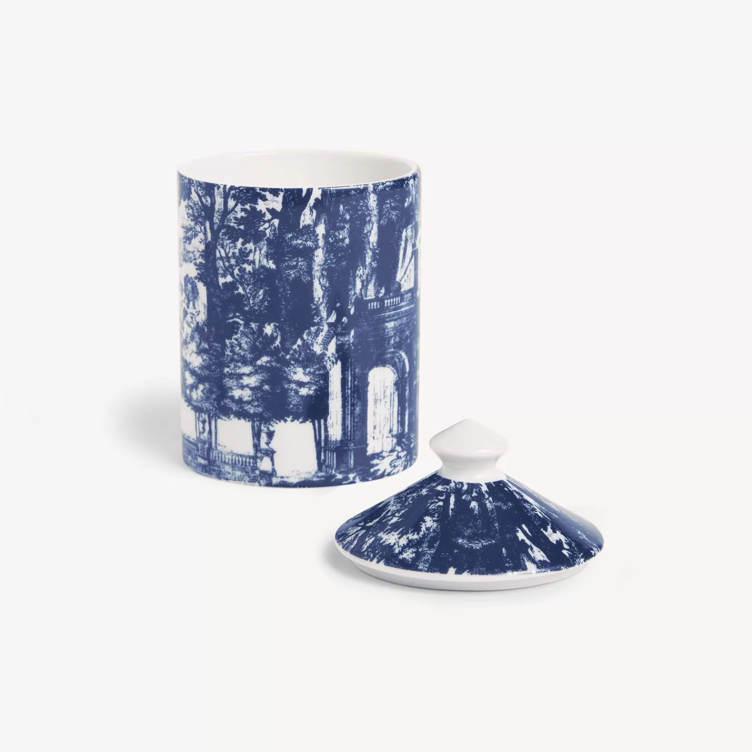 Scented Candles<Fornasetti Se Poi Scented Candle - Giardino Settecentesco Decor - Giardino Segreto Fragrance Blue/White