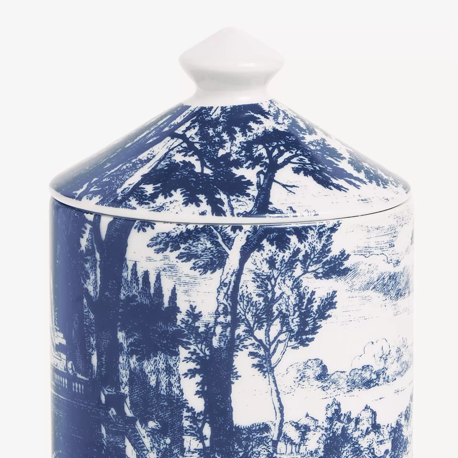 Scented Candles<Fornasetti Se Poi Scented Candle - Giardino Settecentesco Decor - Giardino Segreto Fragrance Blue/White