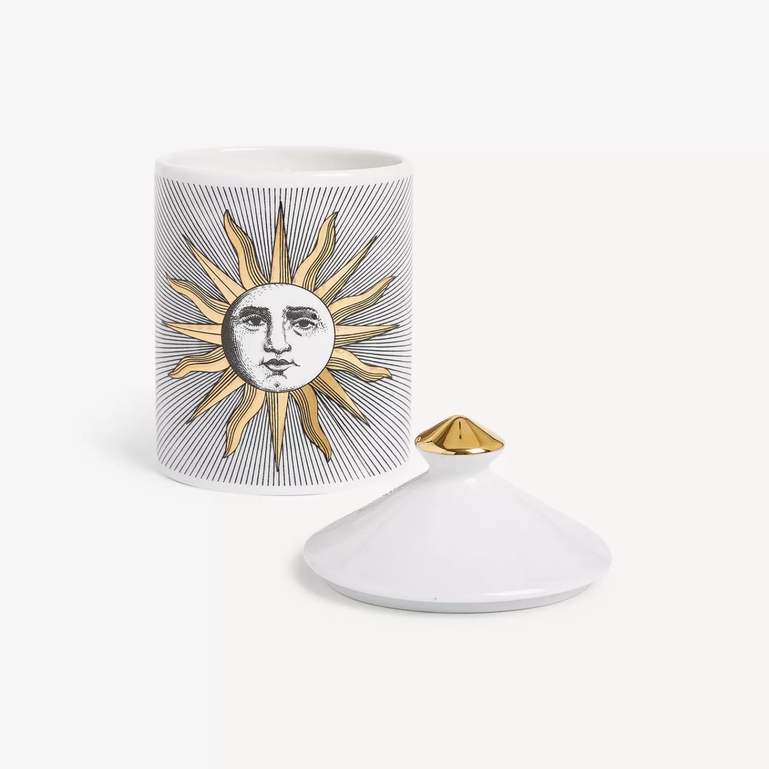 Scented Candles<Fornasetti Se Poi Scented Candle - Soli Decor - Immaginazione Fragrance White/Black/Gold