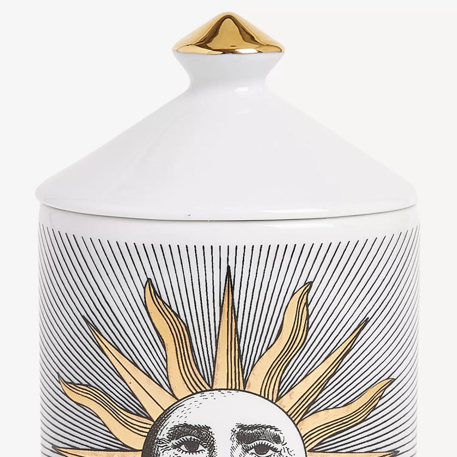 Scented Candles<Fornasetti Se Poi Scented Candle - Soli Decor - Immaginazione Fragrance White/Black/Gold