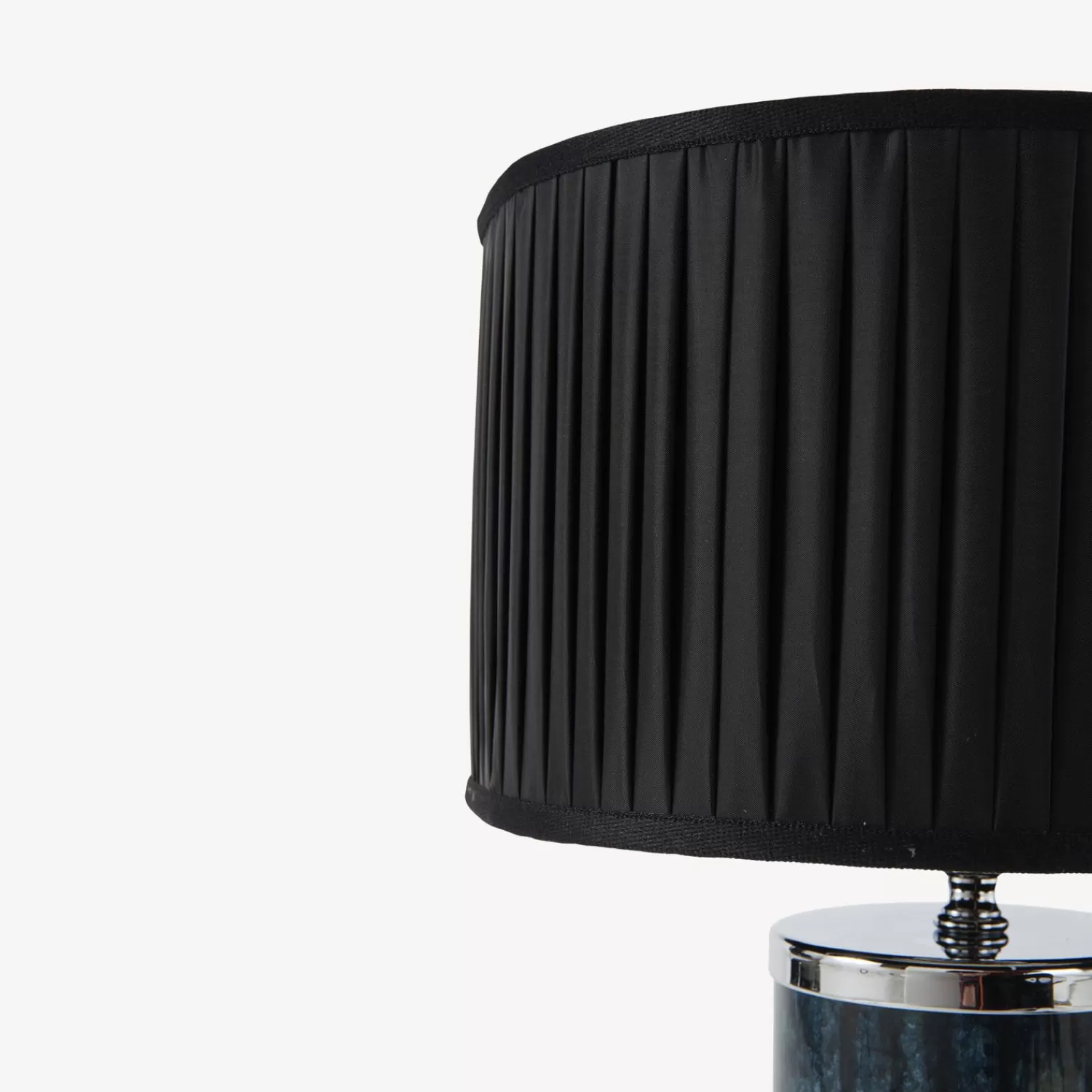 Lamps And Lampshades<Fornasetti Semi-Cylindrical Lampshade In Pleated Fabric Black
