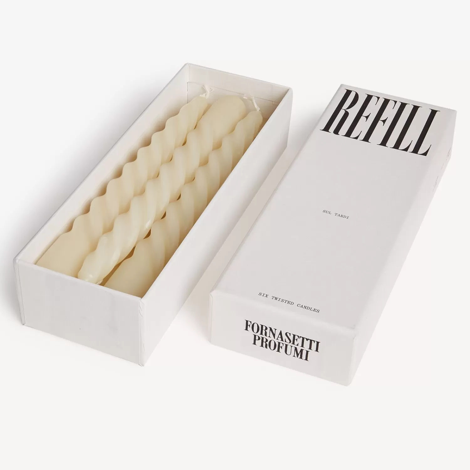 Scented Candles<Fornasetti Set Of Six Candles Refill Sul Tardi White
