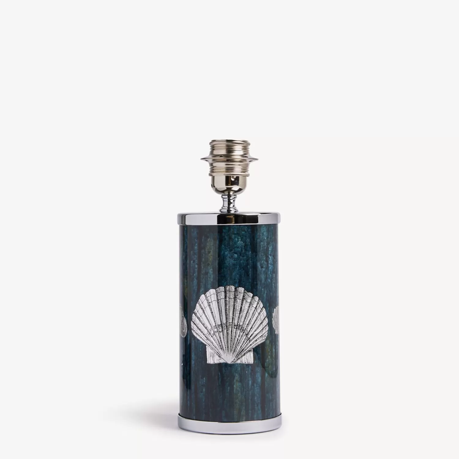 Lamps And Lampshades<Fornasetti Small Lamp Giro Di Conchiglie Silver/Blue