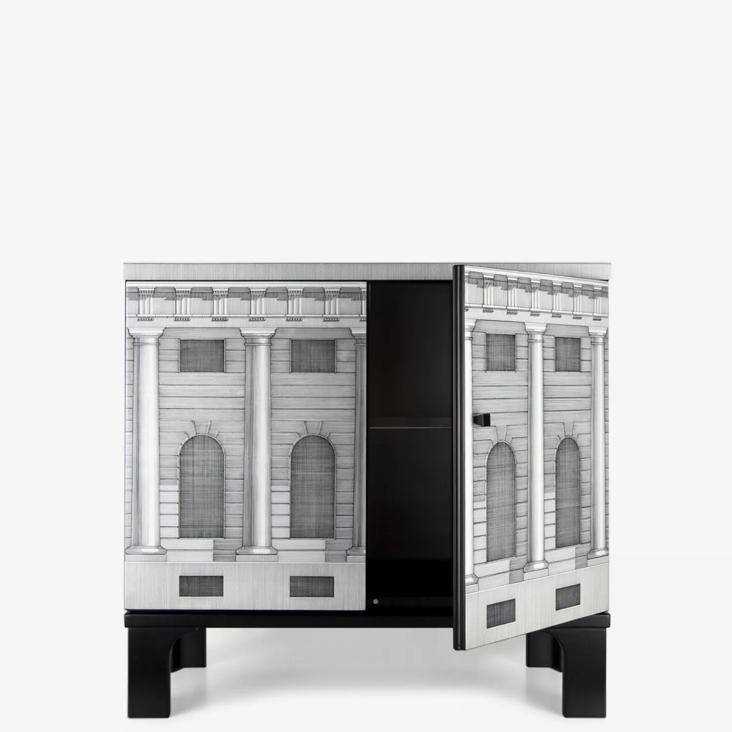 Cabinets<Fornasetti Small Sideboard Architettura White/Black