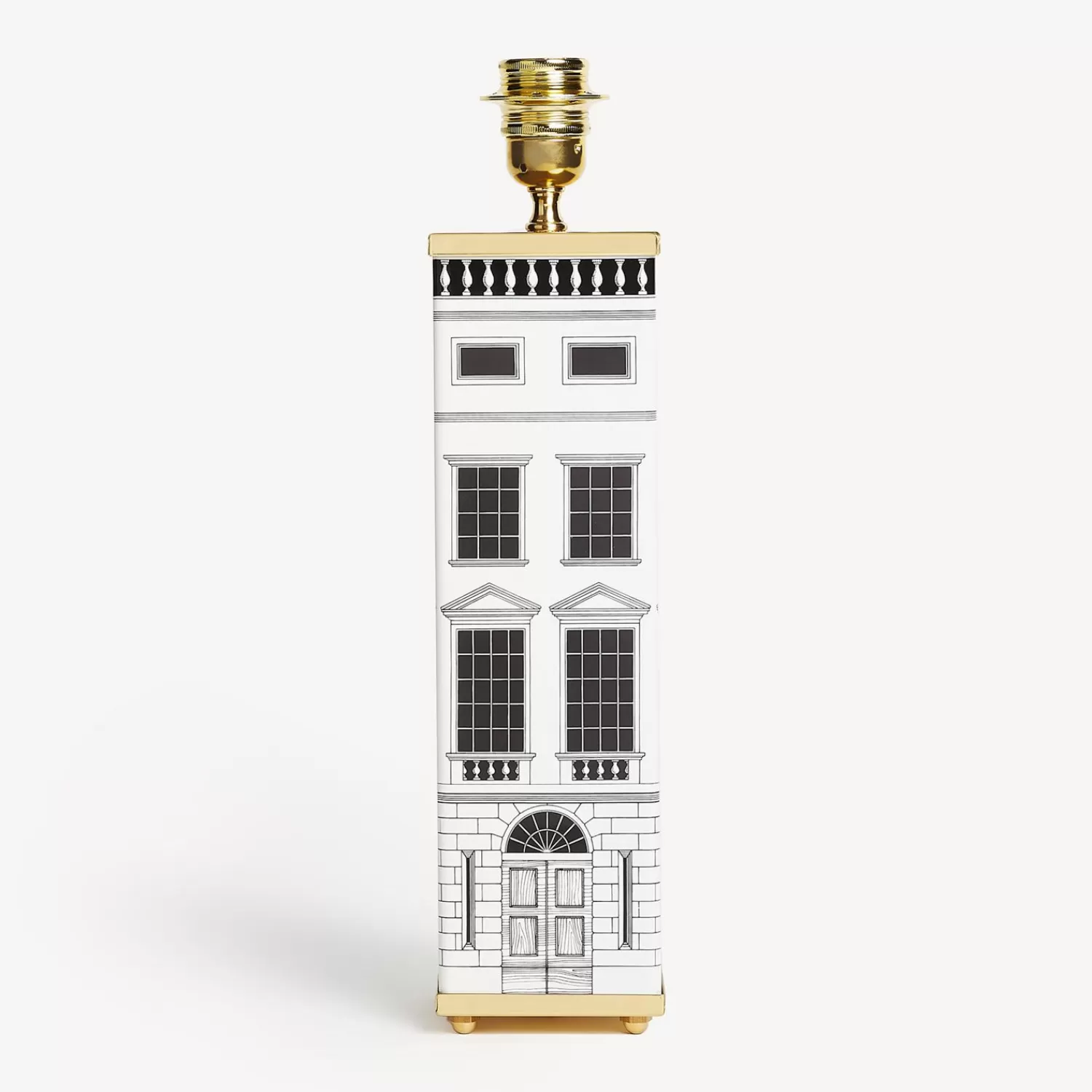 Lamps And Lampshades<Fornasetti Square Lamp Base Architettura White/Black