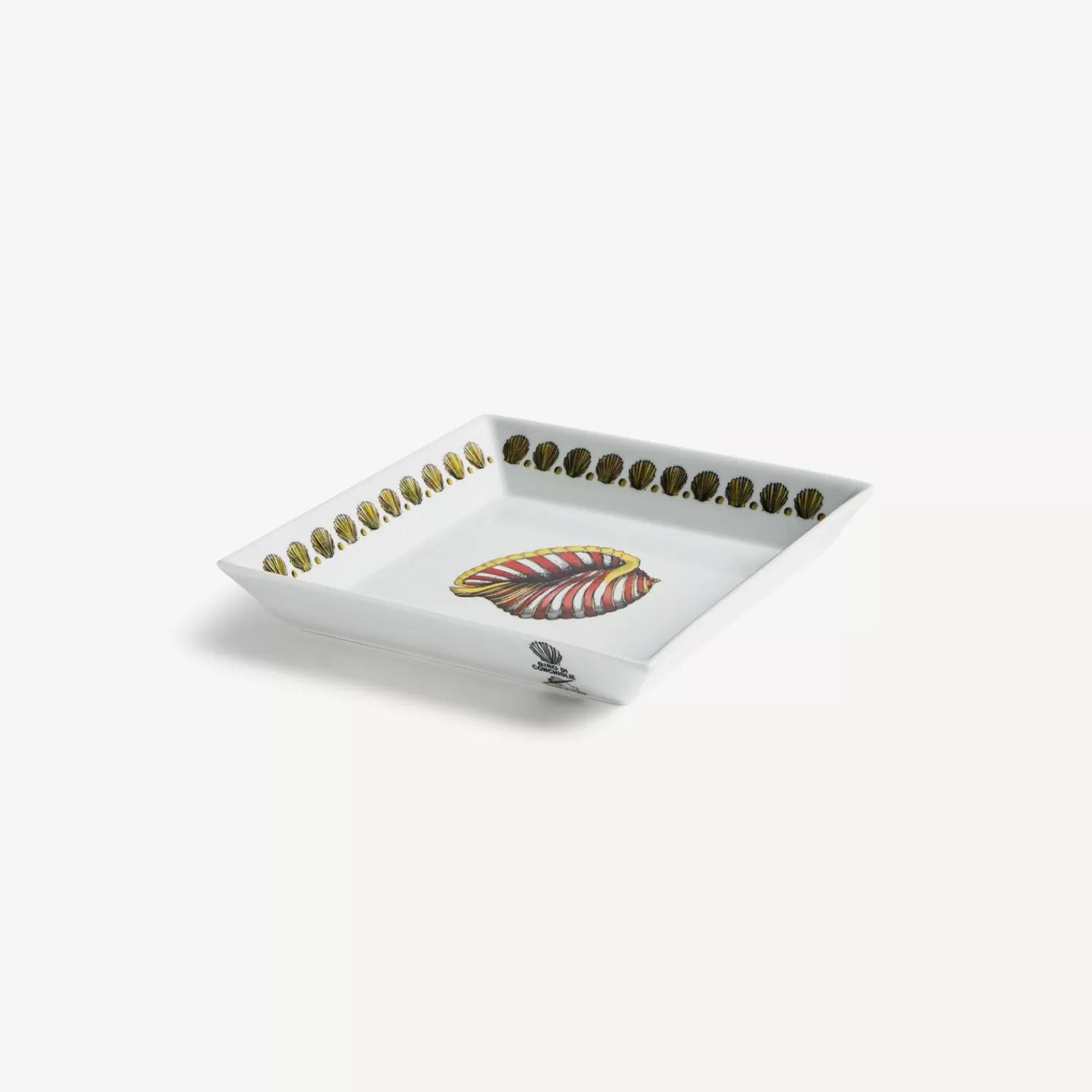 Decorative Plates<Fornasetti Square Plate Giro Di Conchiglie Multicolour