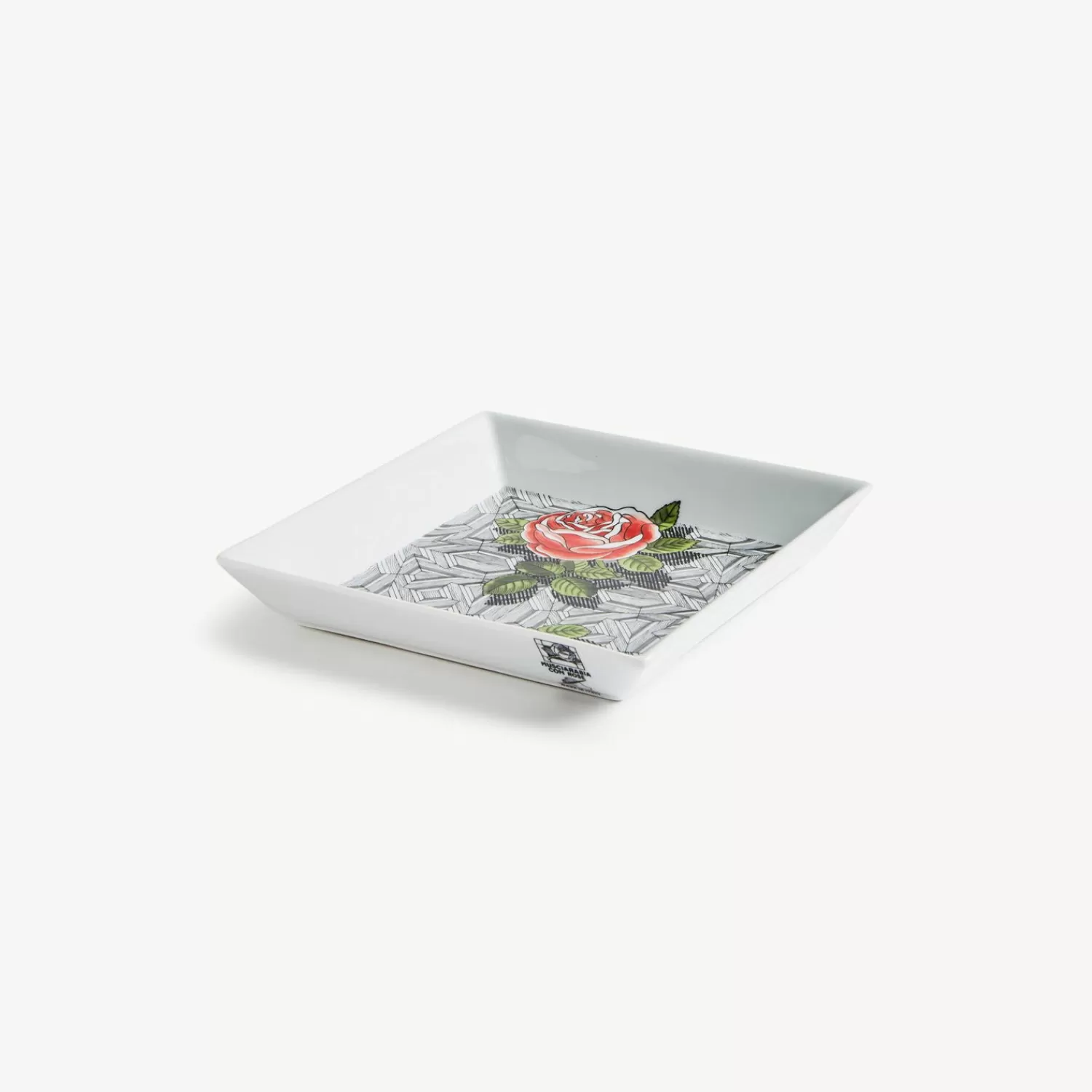 Decorative Plates<Fornasetti Square Plate Musciarabia Con Rose Multicolour