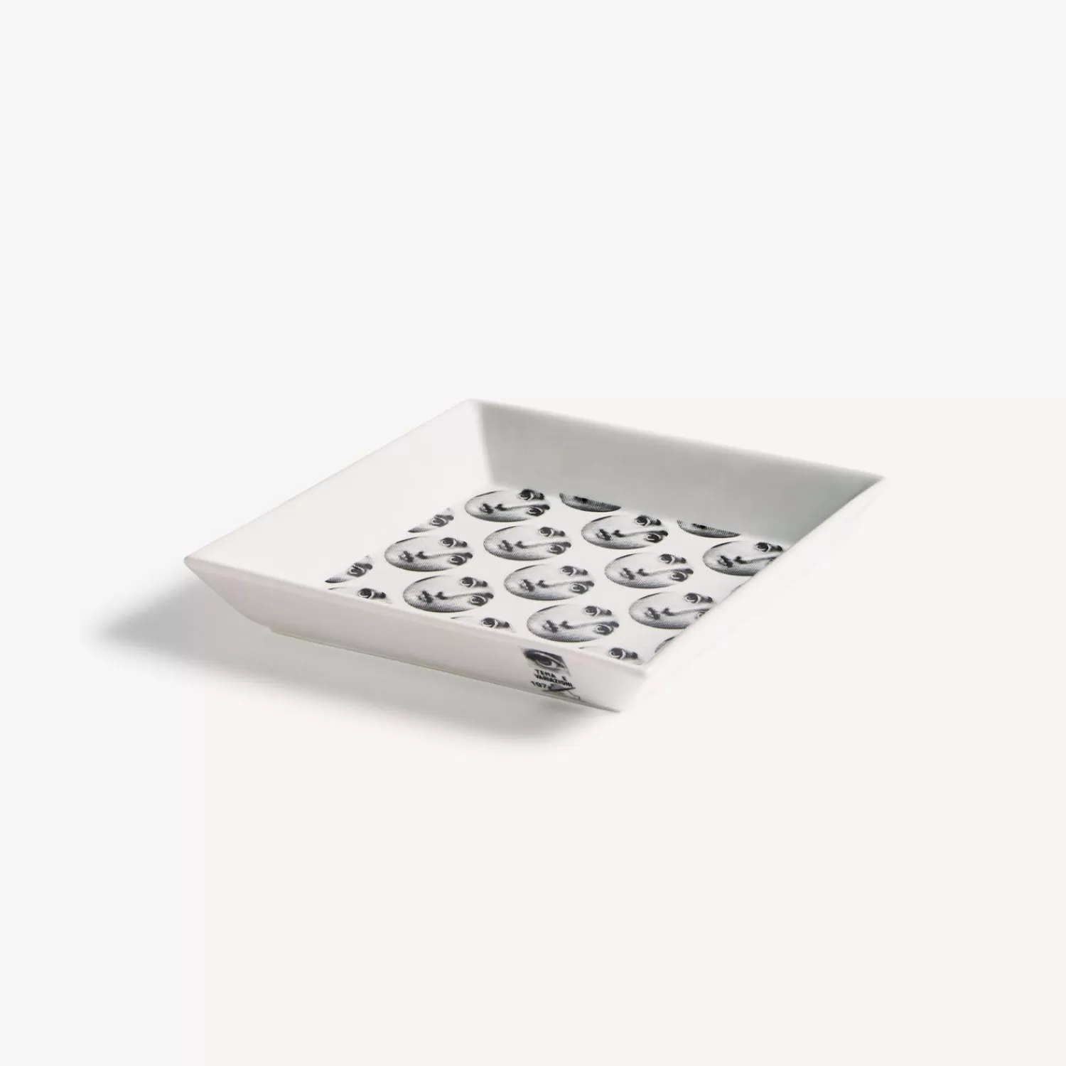 Decorative Plates<Fornasetti Square Plate Tema E Variazioni N.197 White/Black
