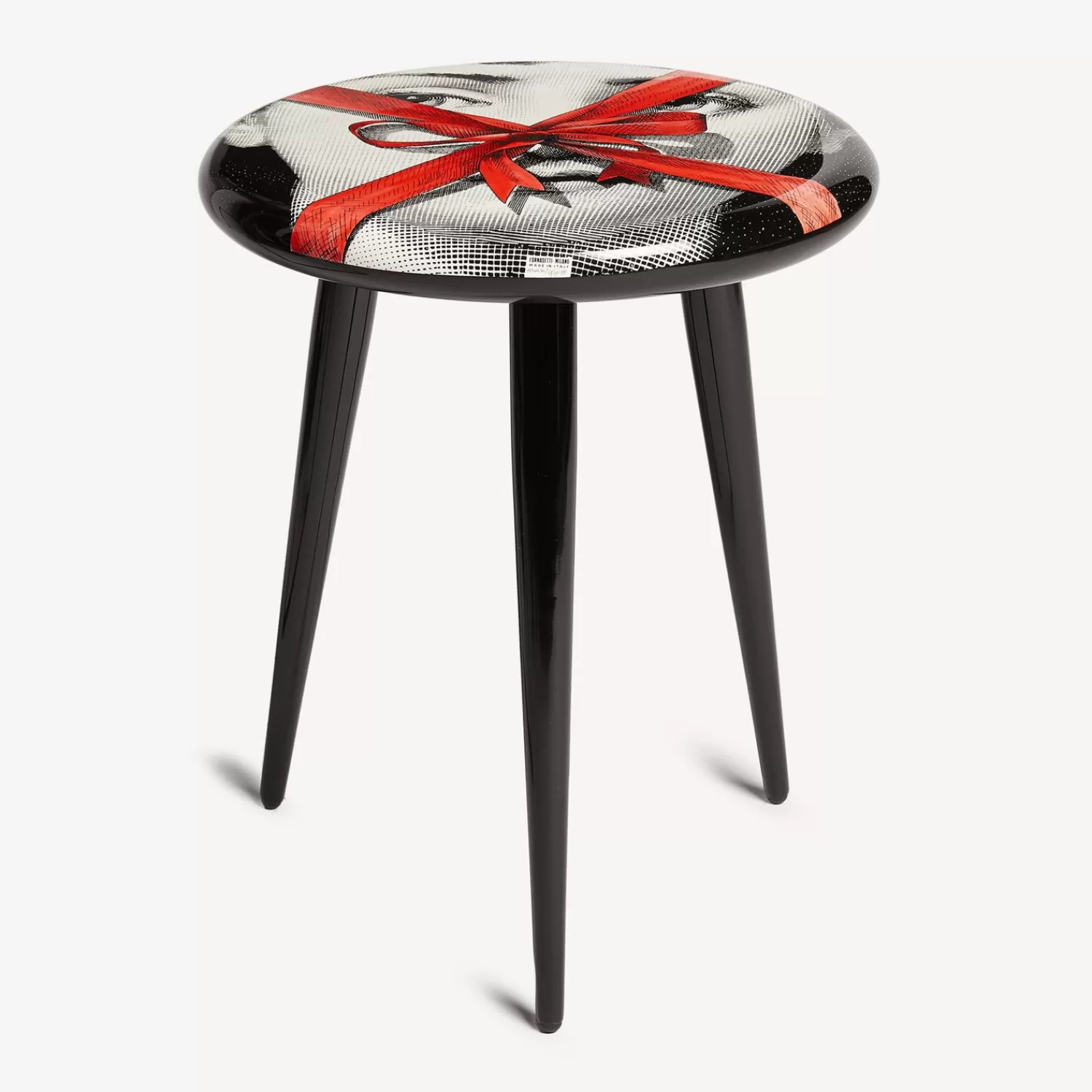 Stools<Fornasetti Stool Gift White/Black/Red