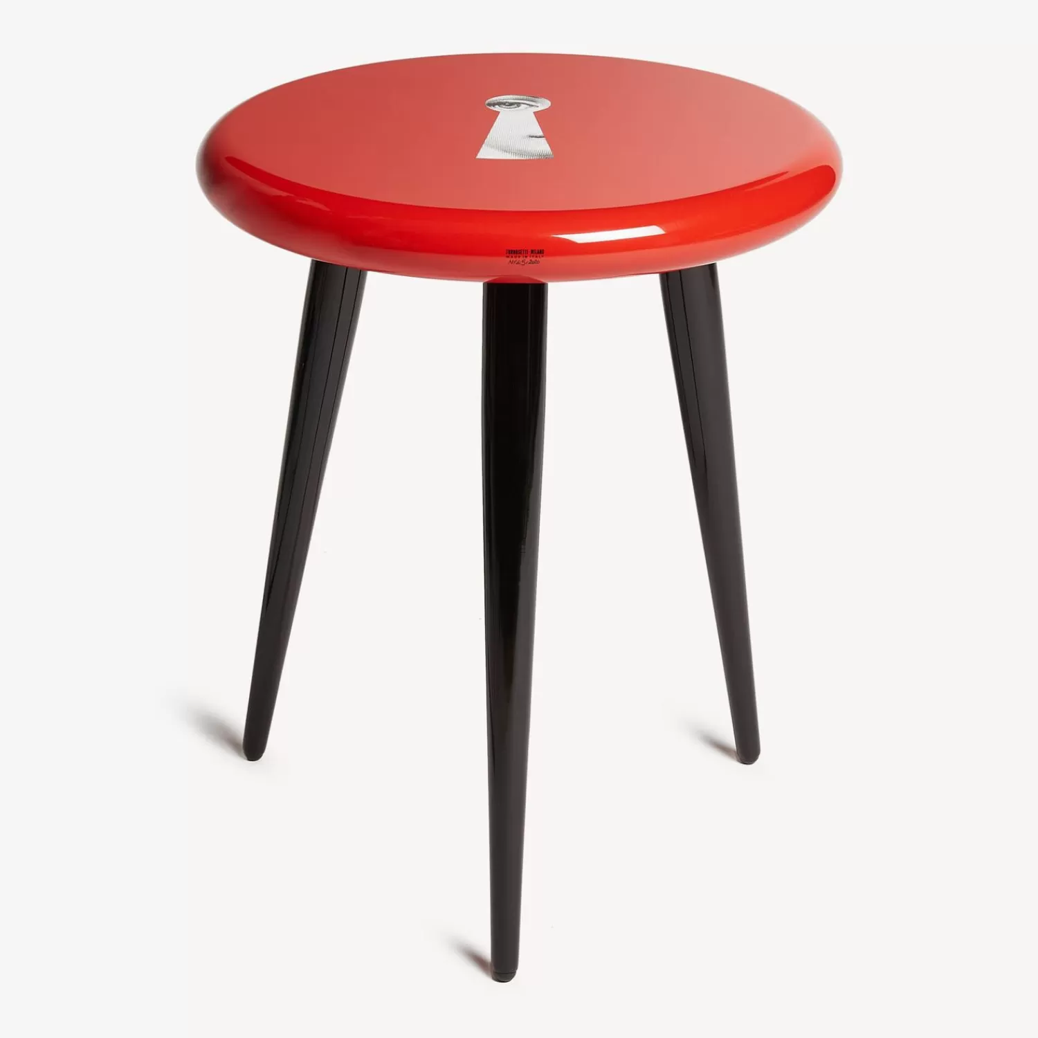 Stools<Fornasetti Stool Serratura White/Black/Red