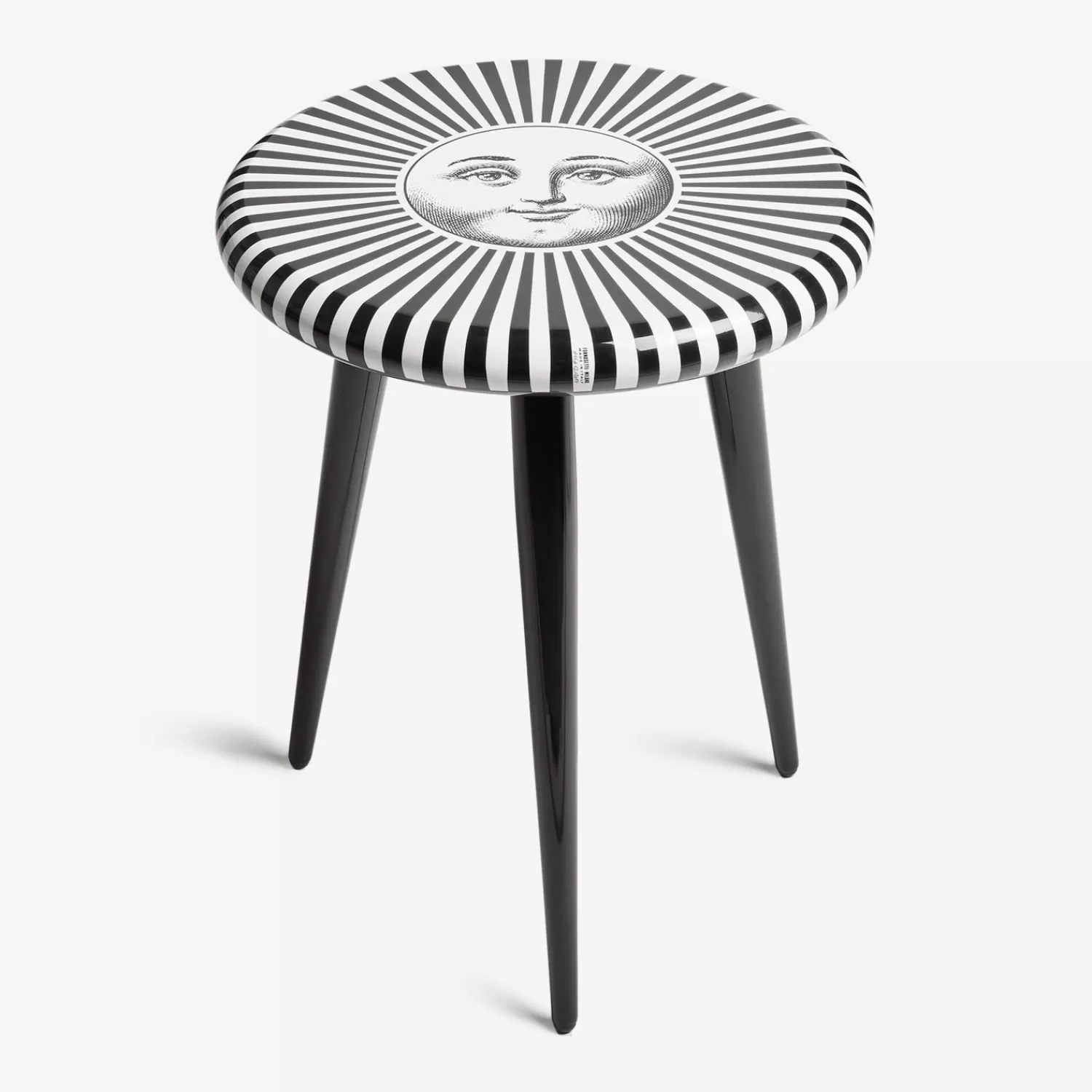 Stools<Fornasetti Stool Sole Raggiante White/Black
