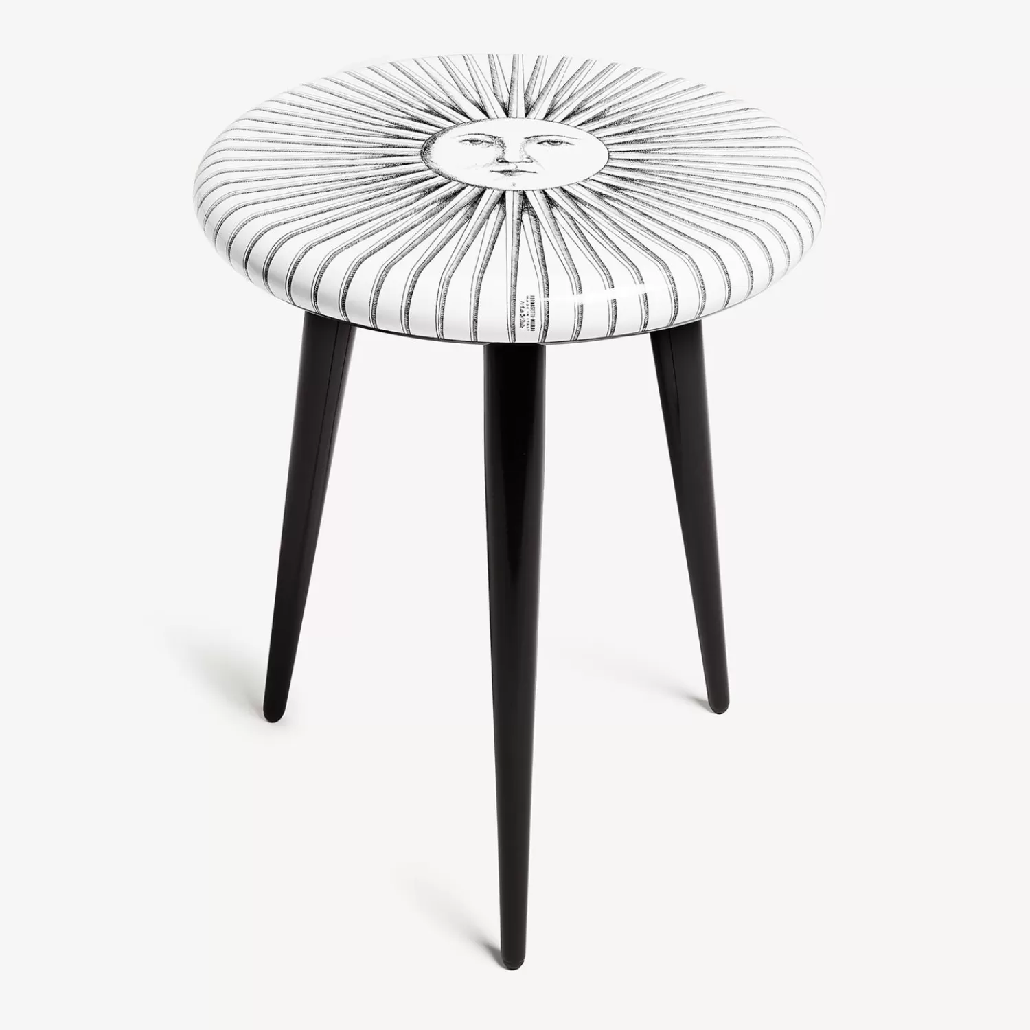 Stools<Fornasetti Stool Sole Splendente White/Black