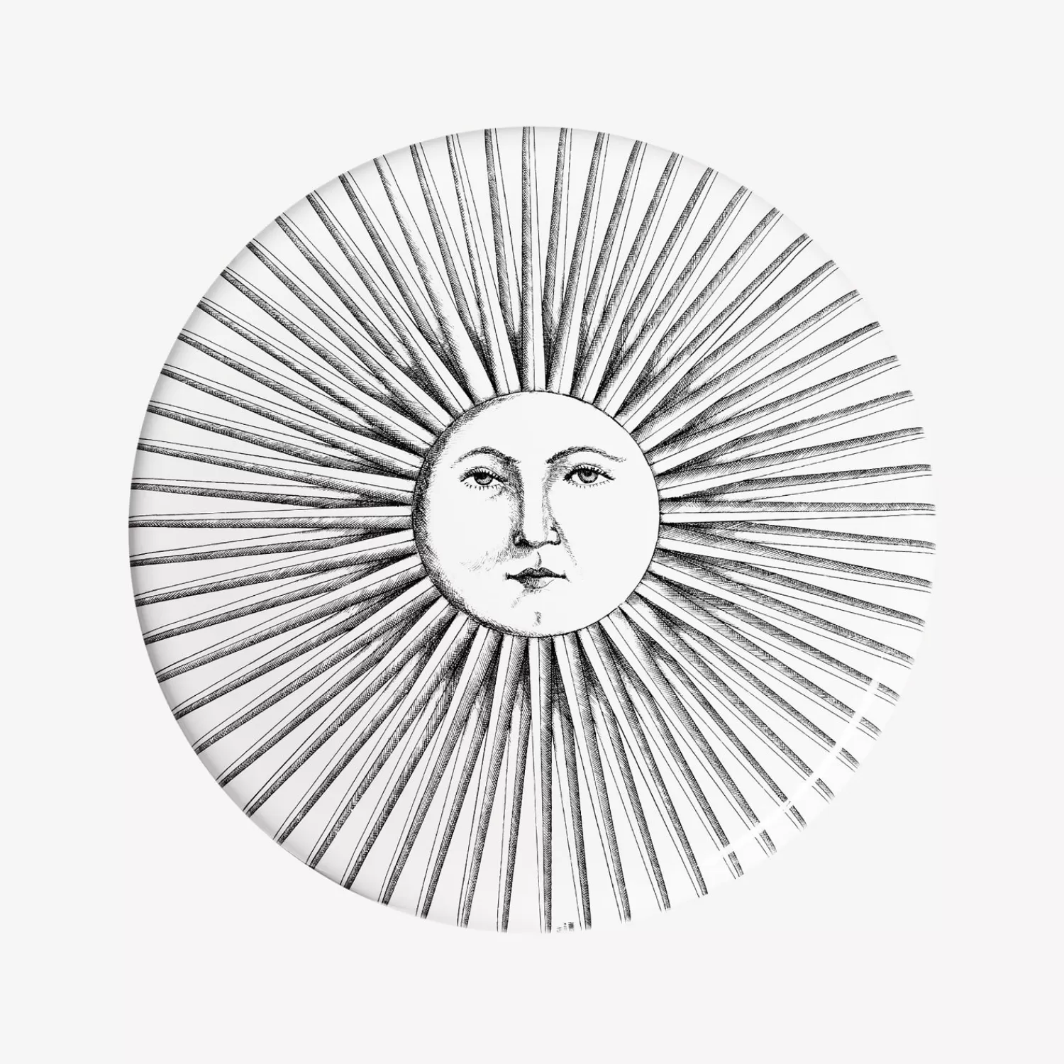 Stools<Fornasetti Stool Sole Splendente White/Black