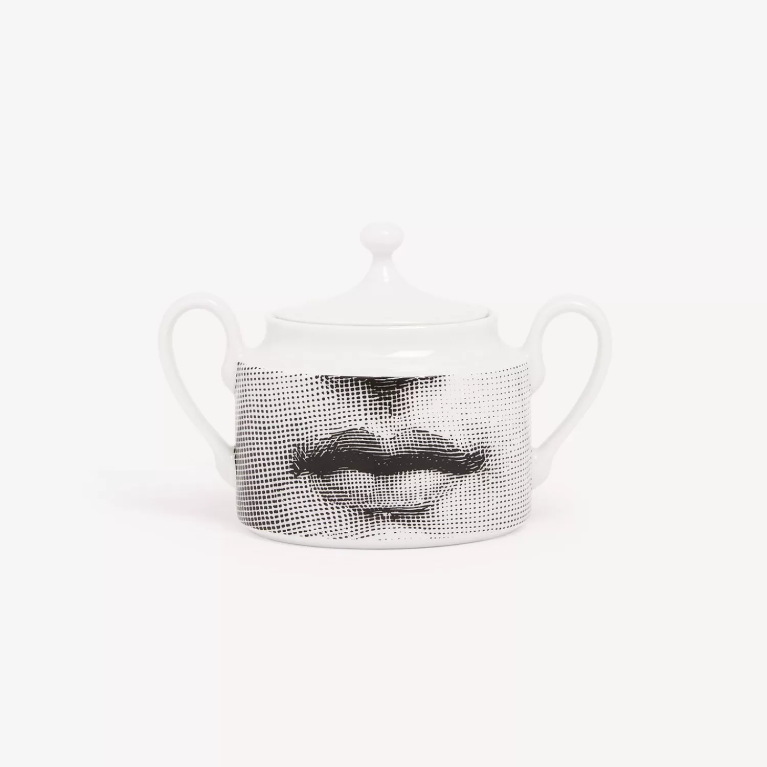 Tea And Coffee Sets<Fornasetti Sugar Bowl Tema E Variazioni White/Black