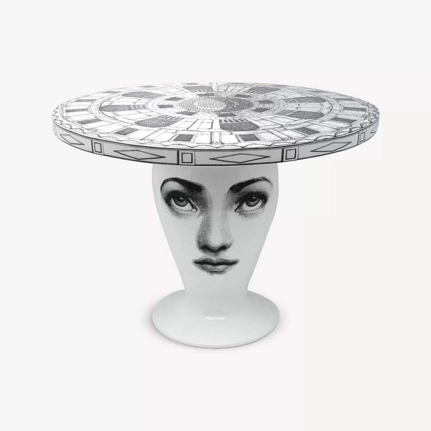 Tables<Fornasetti Table Architettonico White/Black