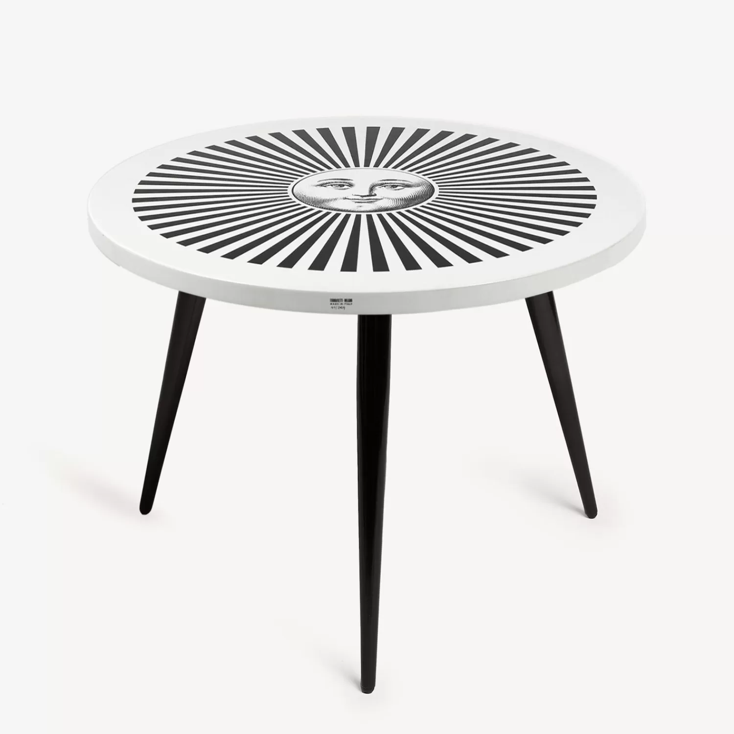 Tables<Fornasetti Table Sole Raggiante White/Black